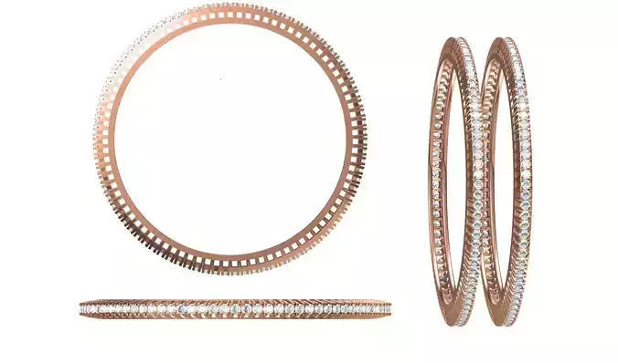 Women Bangle Bracelet STL JCD Details