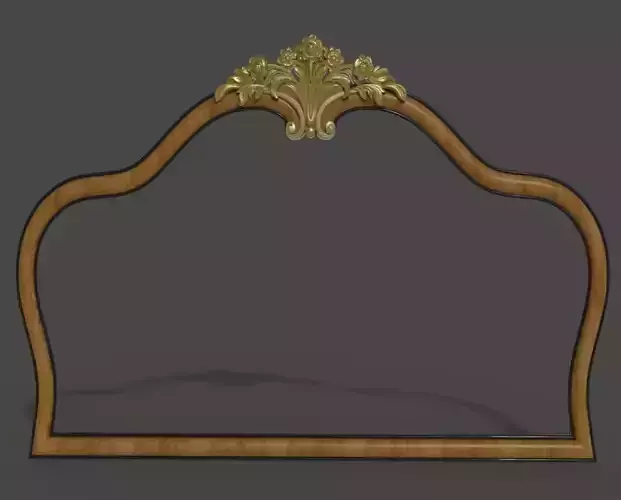 wooden mirror frame 3D print model