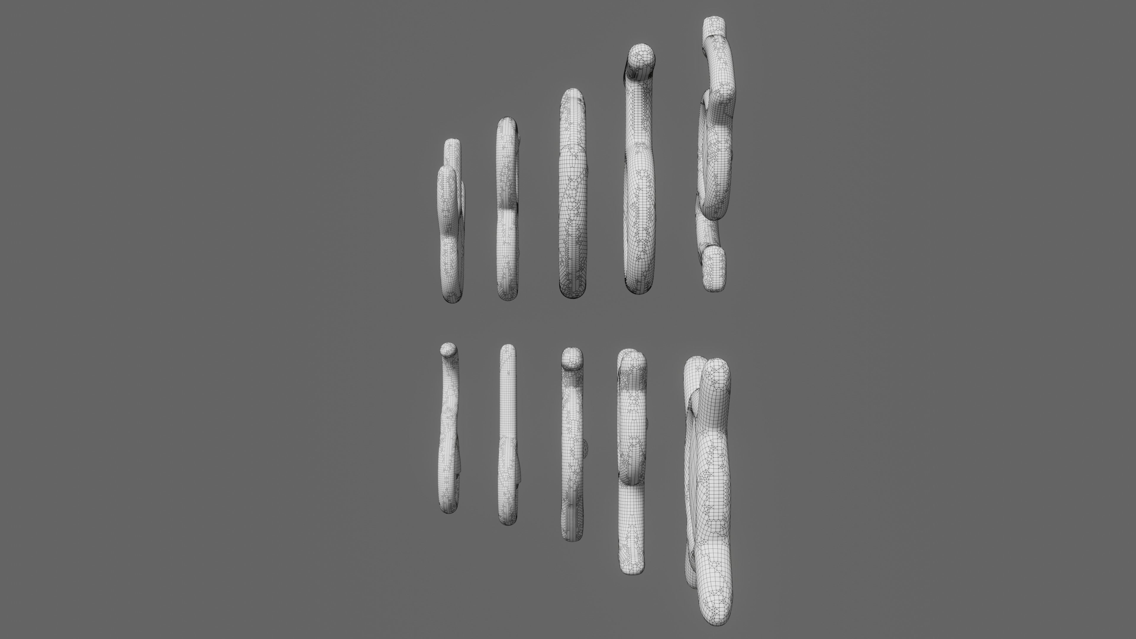 Pokemon Unown Set 3 3D model_6