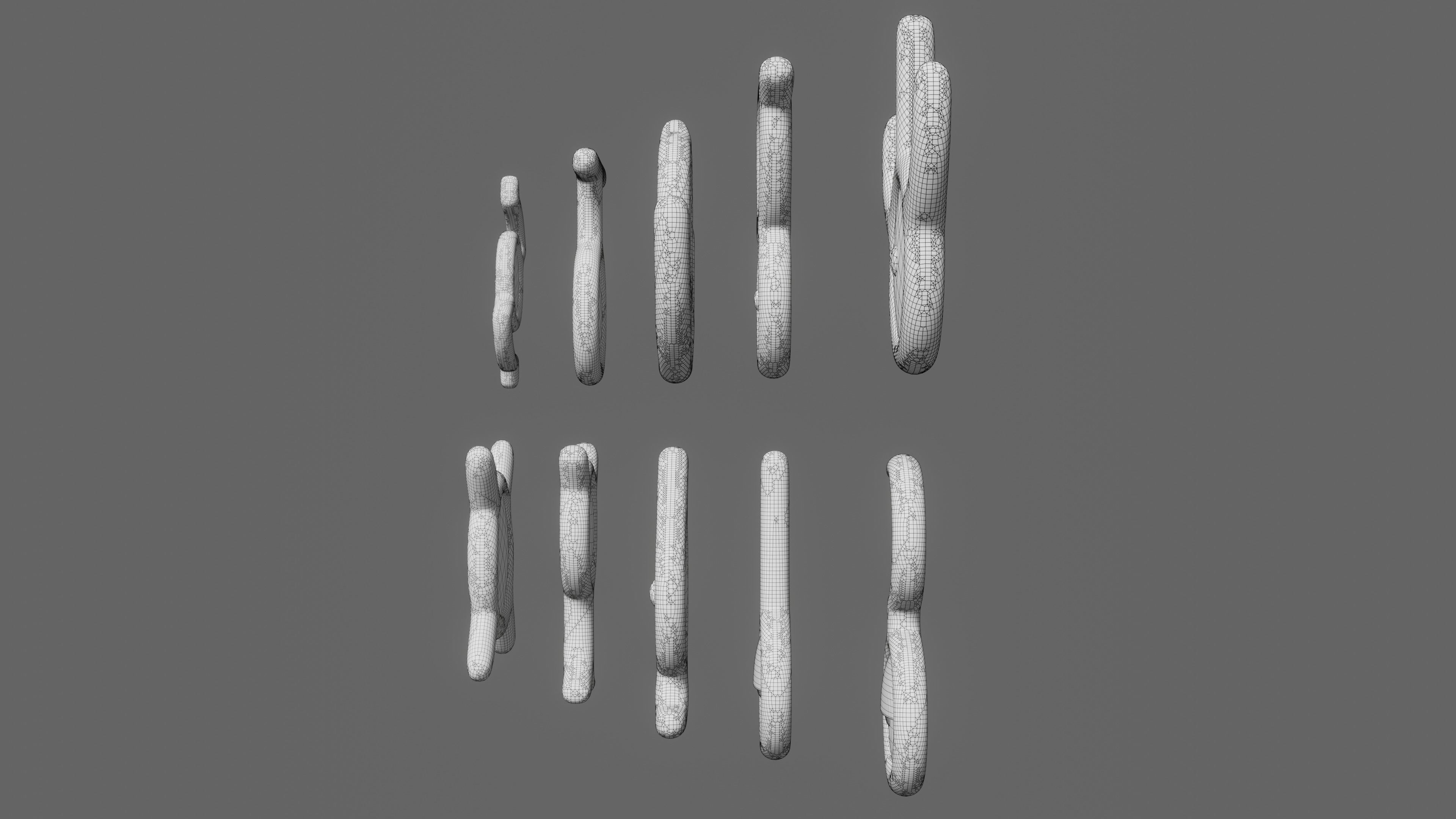 Pokemon Unown Set 3 3D model_12