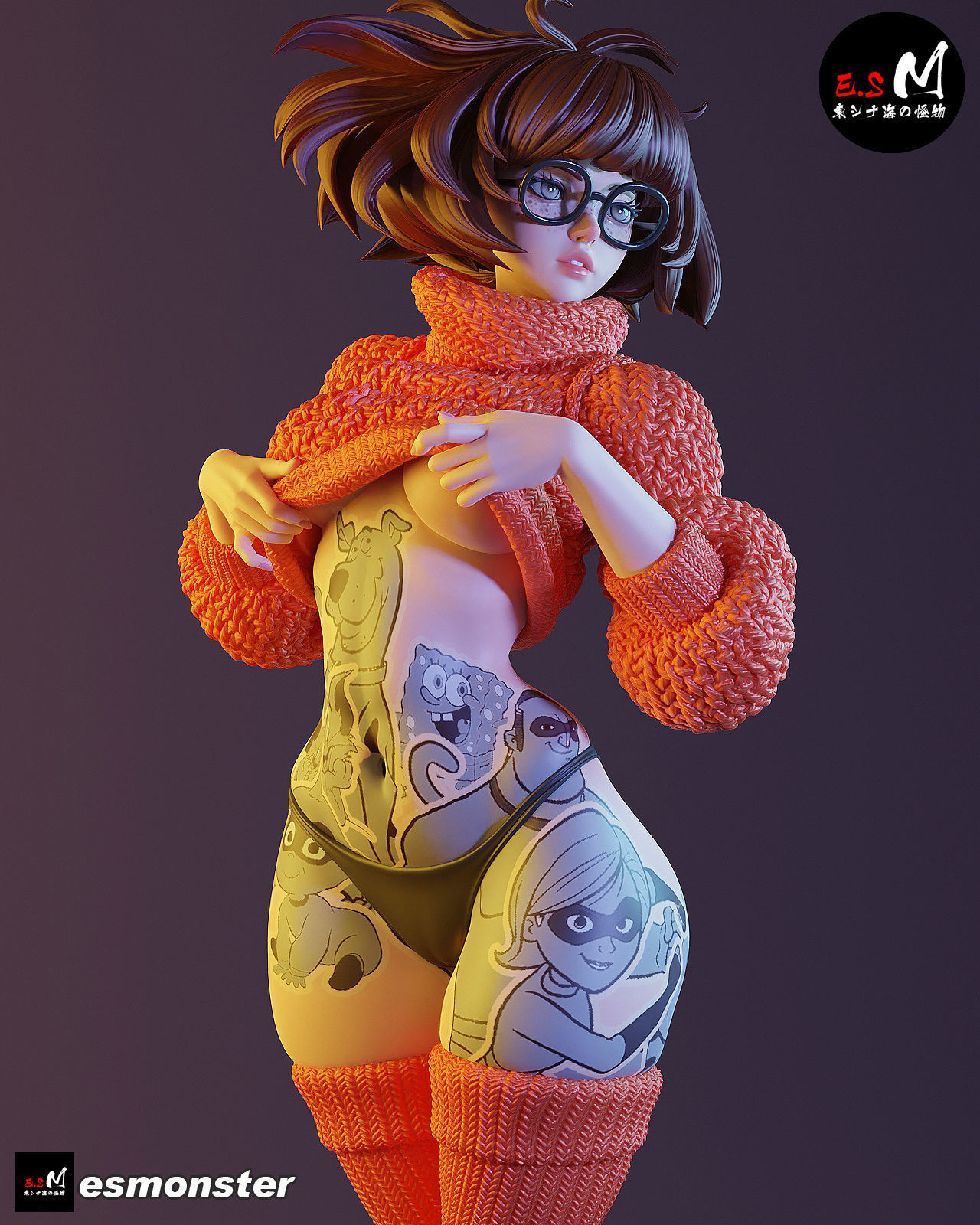  Velma Scooby Doo 3D print model_35