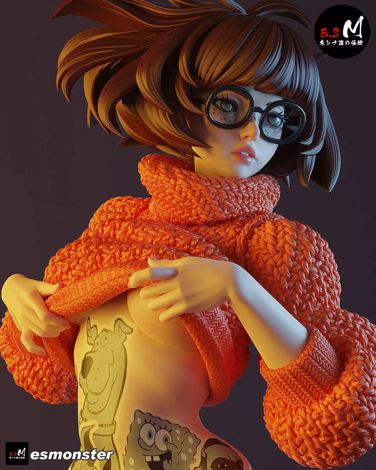  Velma Scooby Doo 3D print model_0