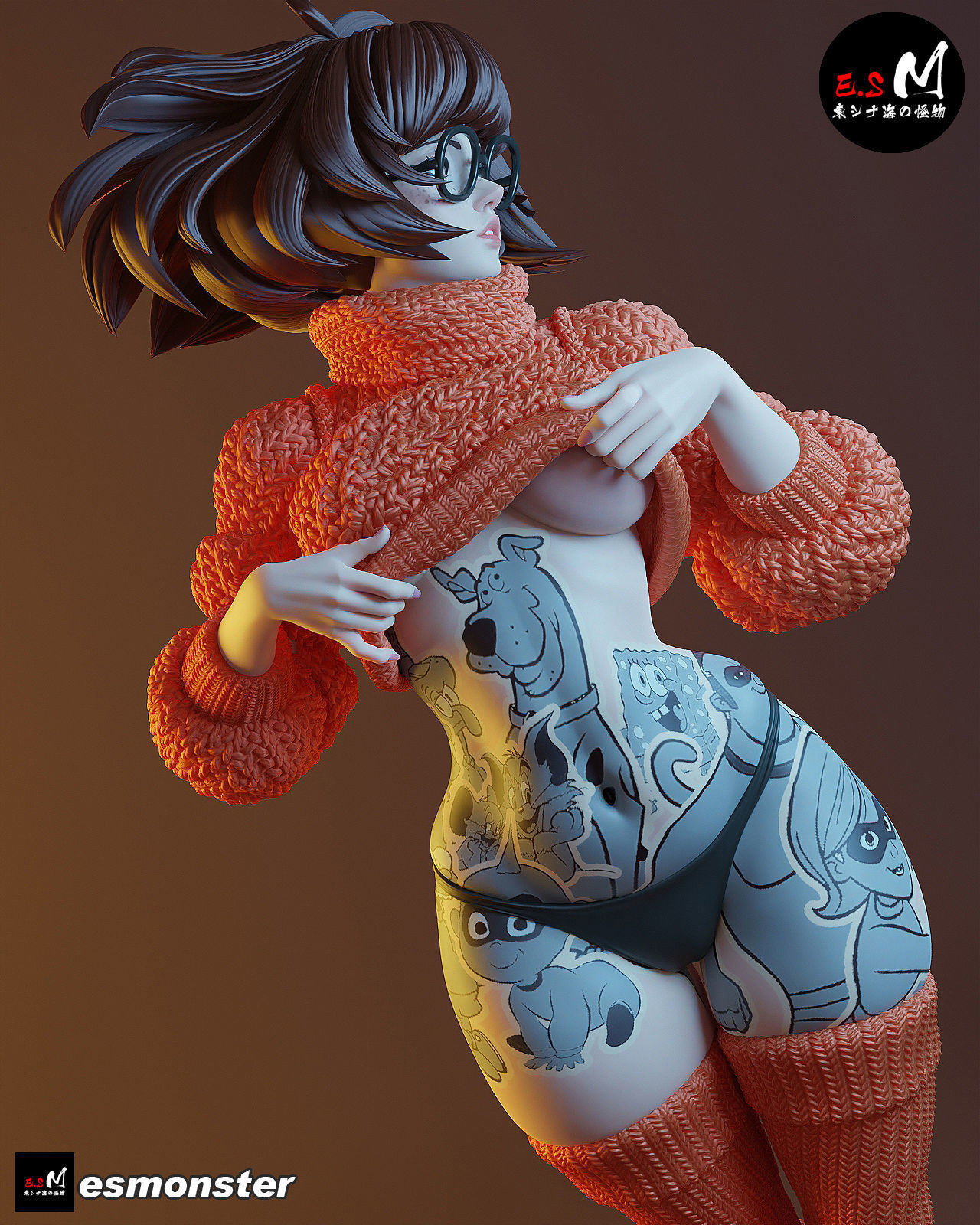  Velma Scooby Doo 3D print model_27