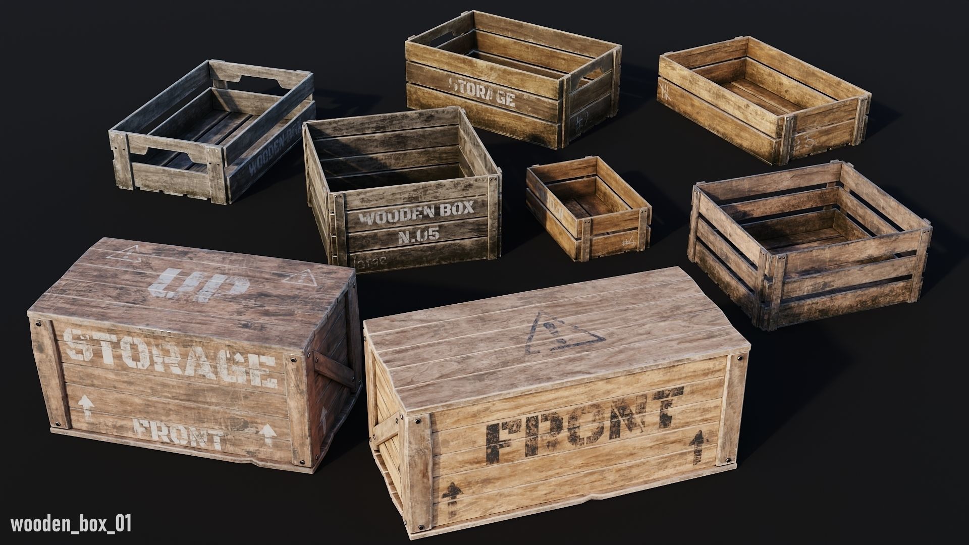 Props Pack - 90 Objects 4K PBR Texture Low-poly 3D model_13