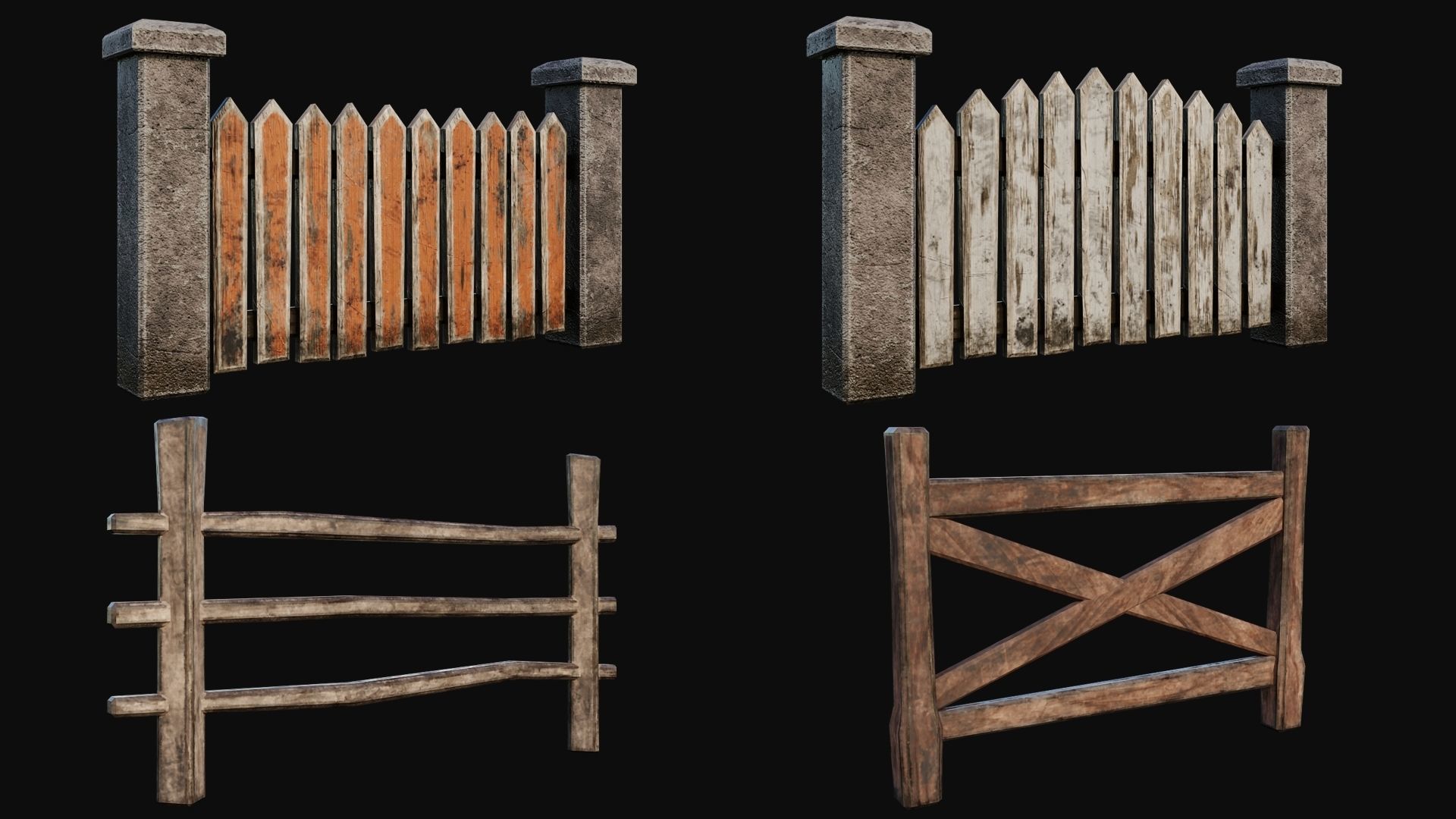 Props Pack - 90 Objects 4K PBR Texture Low-poly 3D model_40