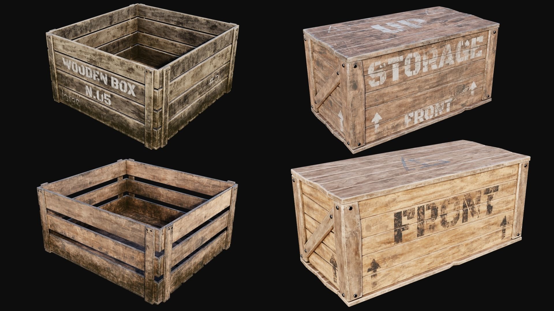 Props Pack - 90 Objects 4K PBR Texture Low-poly 3D model_30
