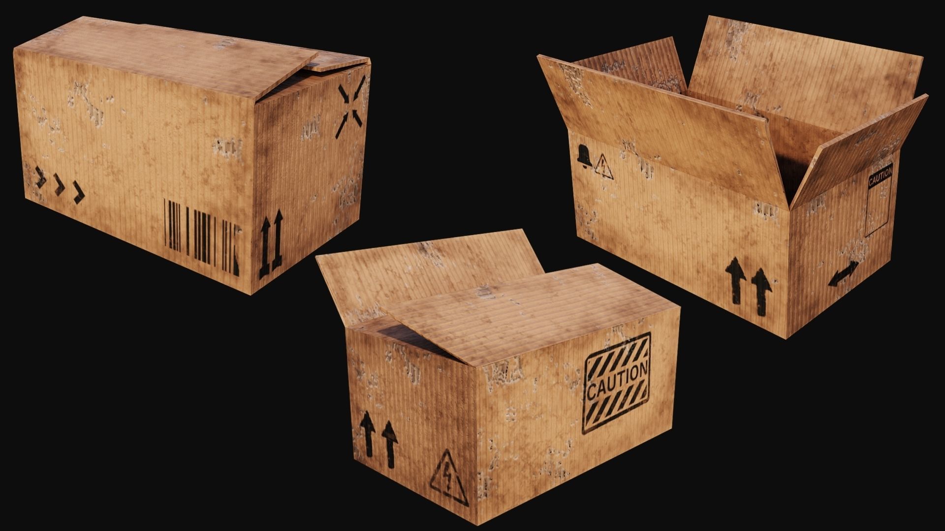 Props Pack - 90 Objects 4K PBR Texture Low-poly 3D model_35