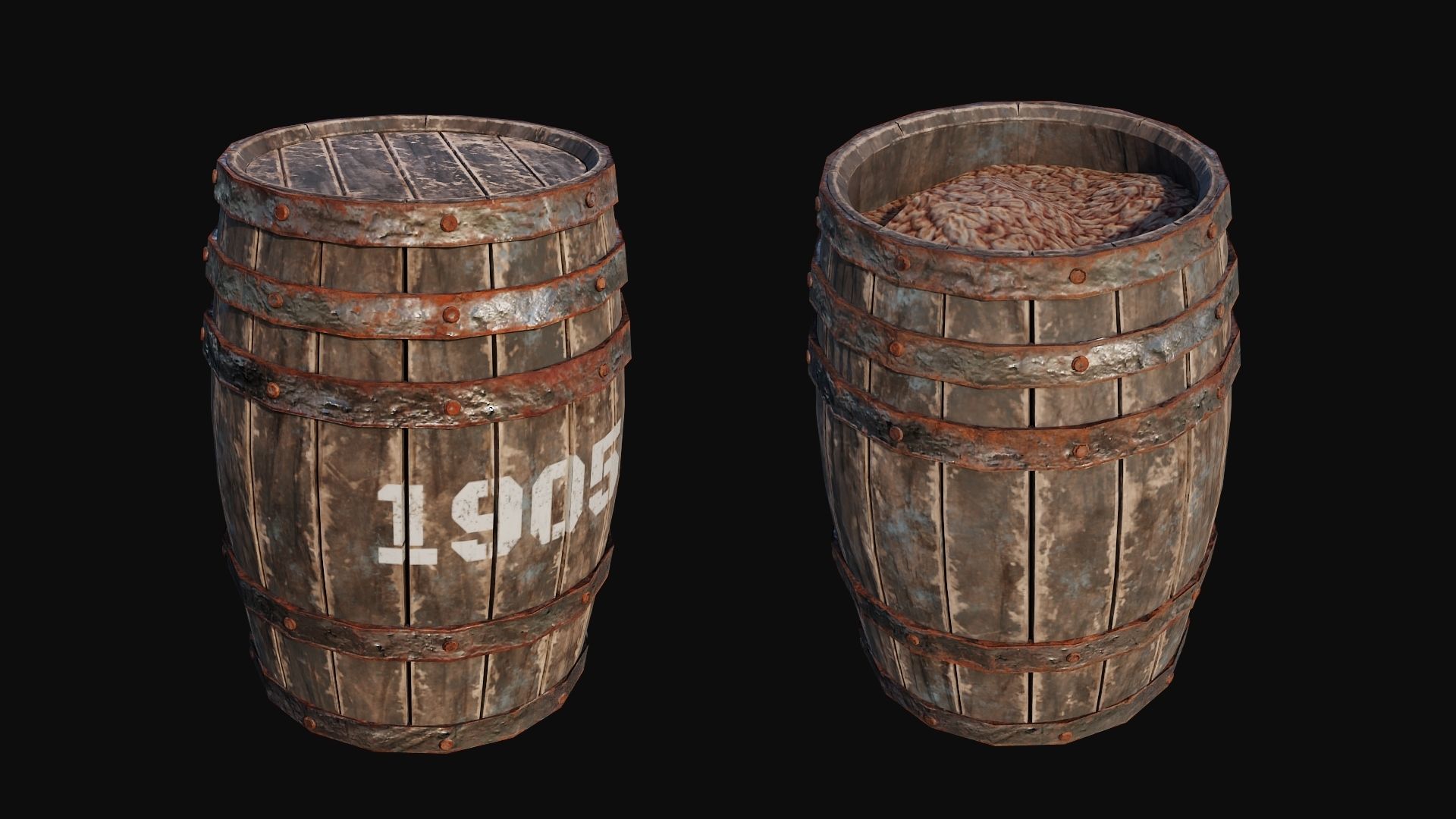 Props Pack - 90 Objects 4K PBR Texture Low-poly 3D model_20