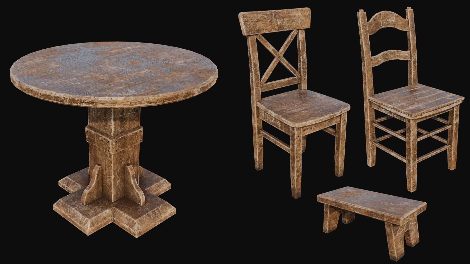 Props Pack - 90 Objects 4K PBR Texture Low-poly 3D model_27