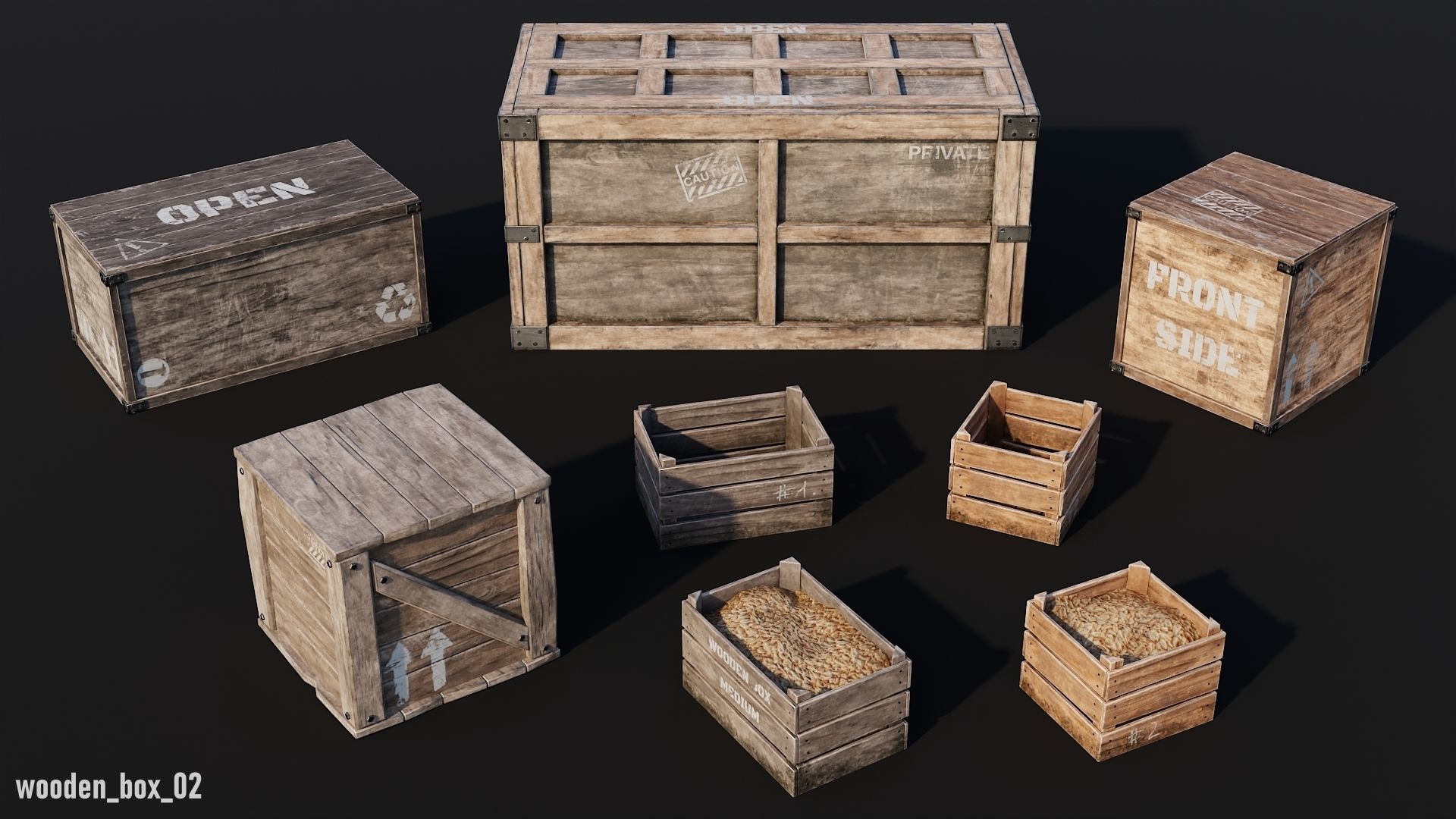 Props Pack - 90 Objects 4K PBR Texture Low-poly 3D model_14