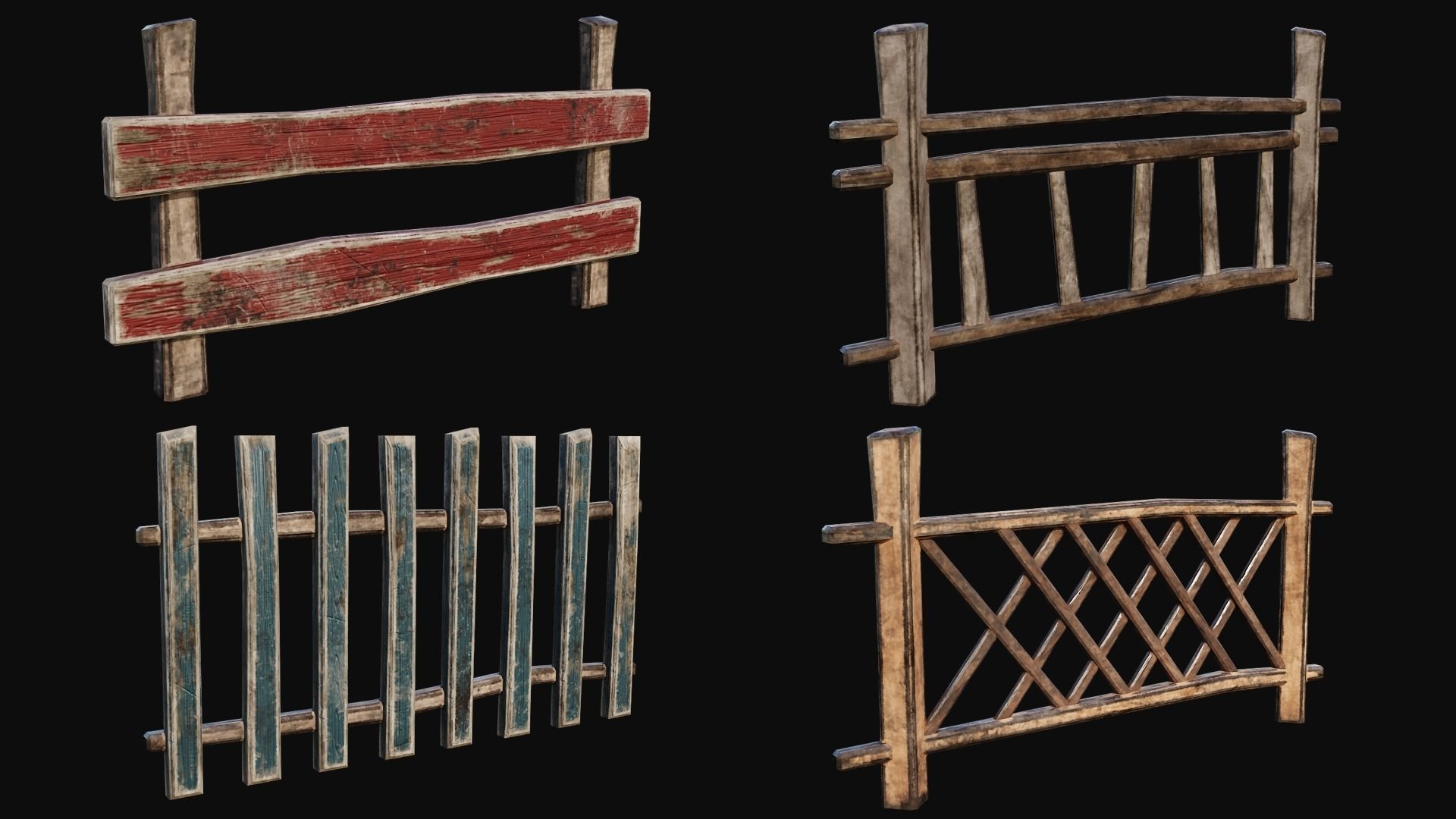 Props Pack - 90 Objects 4K PBR Texture Low-poly 3D model_41