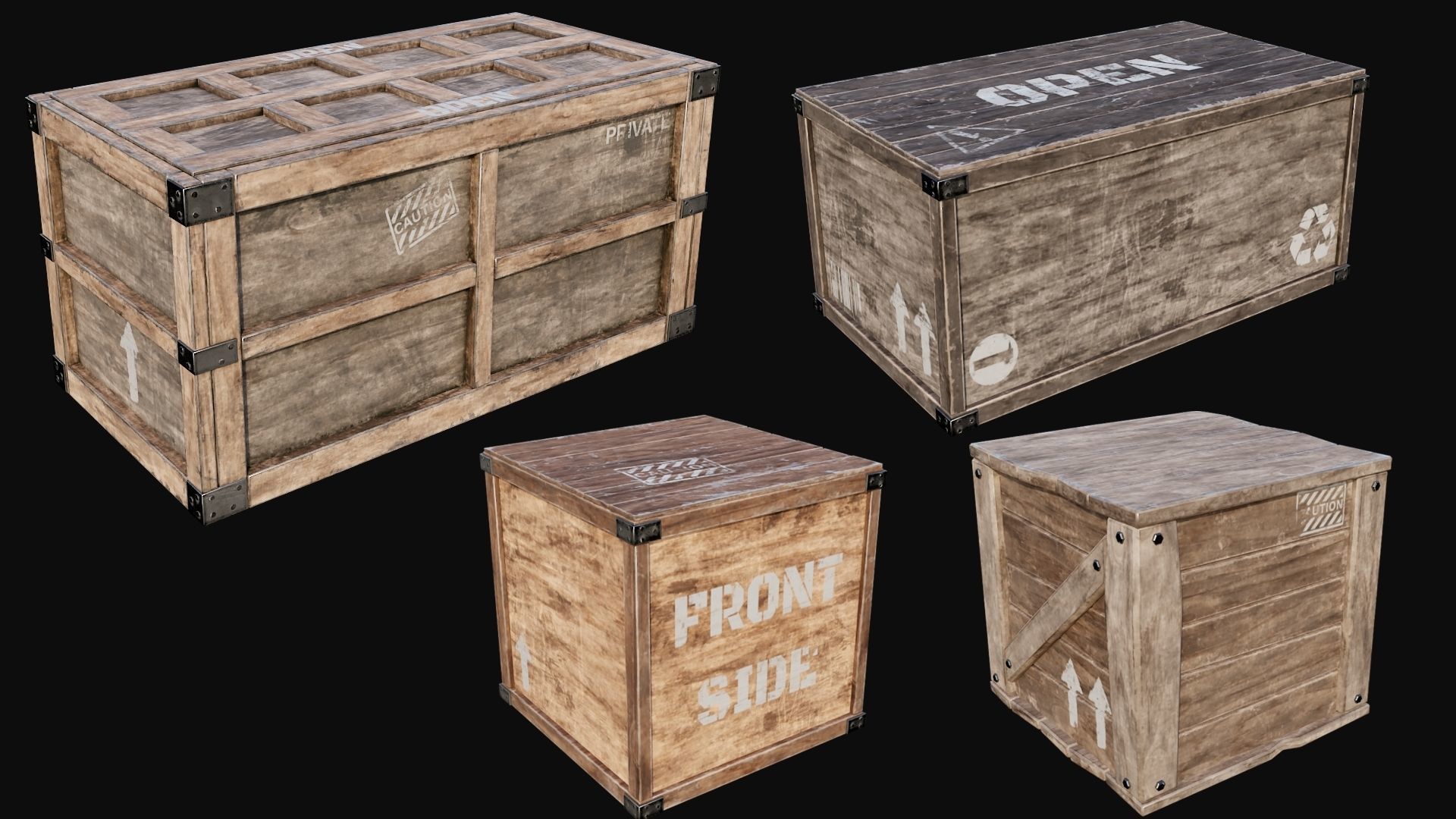 Props Pack - 90 Objects 4K PBR Texture Low-poly 3D model_31