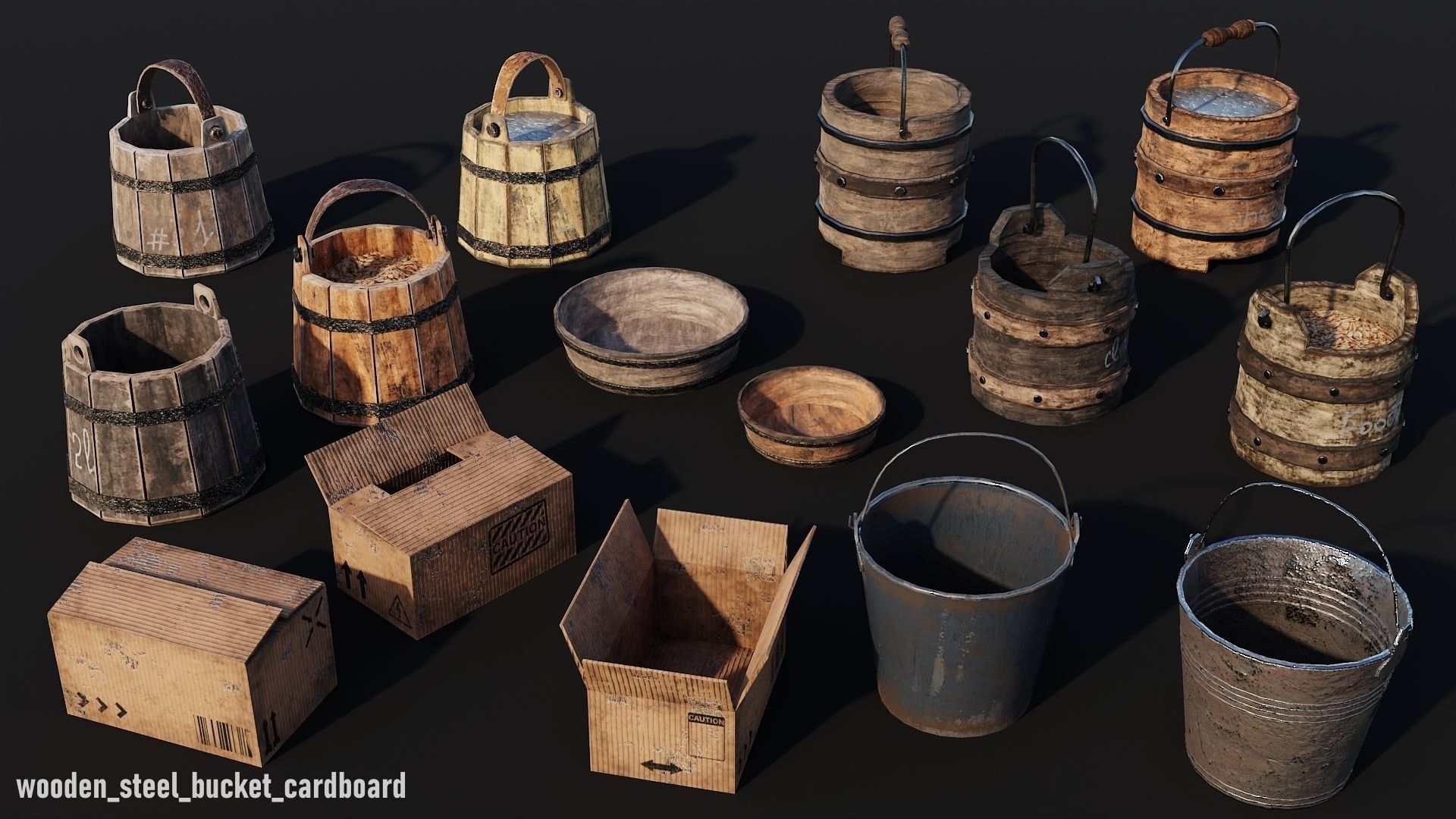 Props Pack - 90 Objects 4K PBR Texture Low-poly 3D model_15