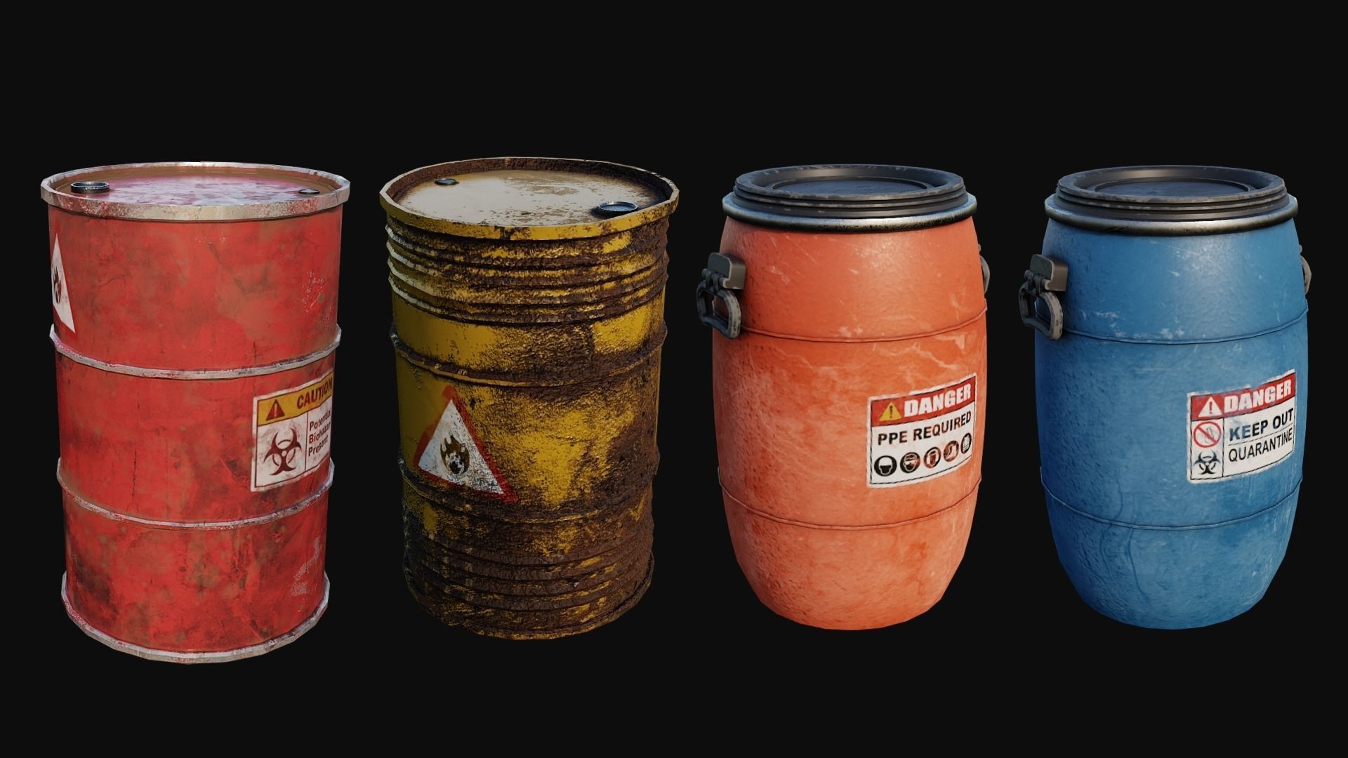 Props Pack - 90 Objects 4K PBR Texture Low-poly 3D model_21