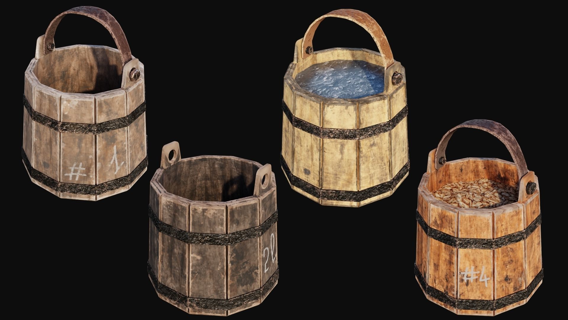 Props Pack - 90 Objects 4K PBR Texture Low-poly 3D model_33