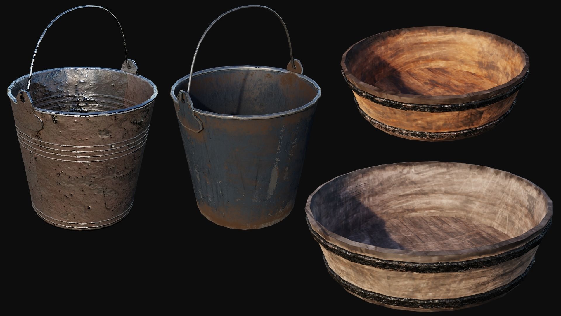 Props Pack - 90 Objects 4K PBR Texture Low-poly 3D model_36