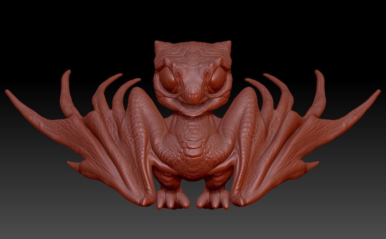 baby dragon for 3d printing 3D print model_17