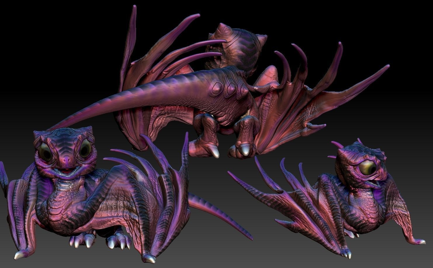 baby dragon for 3d printing 3D print model_7