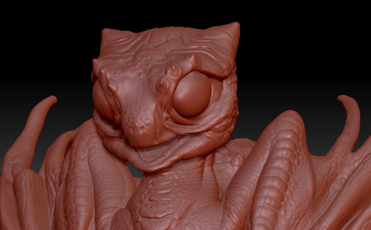 baby dragon for 3d printing 3D print model_19