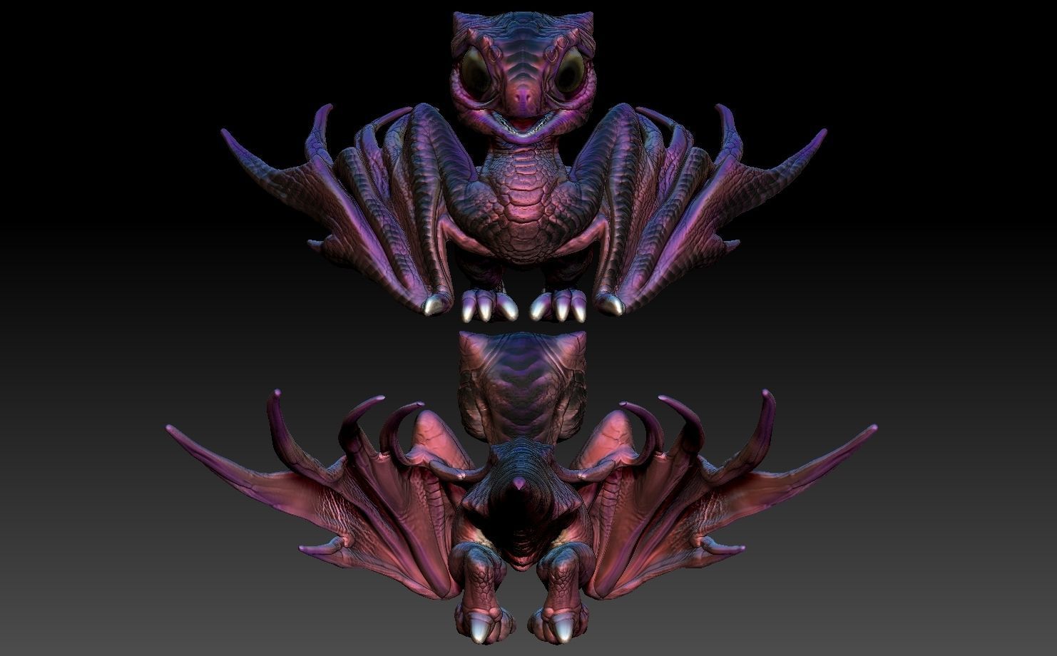 baby dragon for 3d printing 3D print model_15
