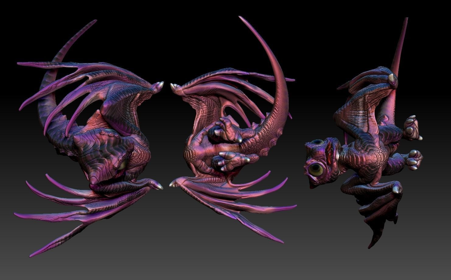 baby dragon for 3d printing 3D print model_6