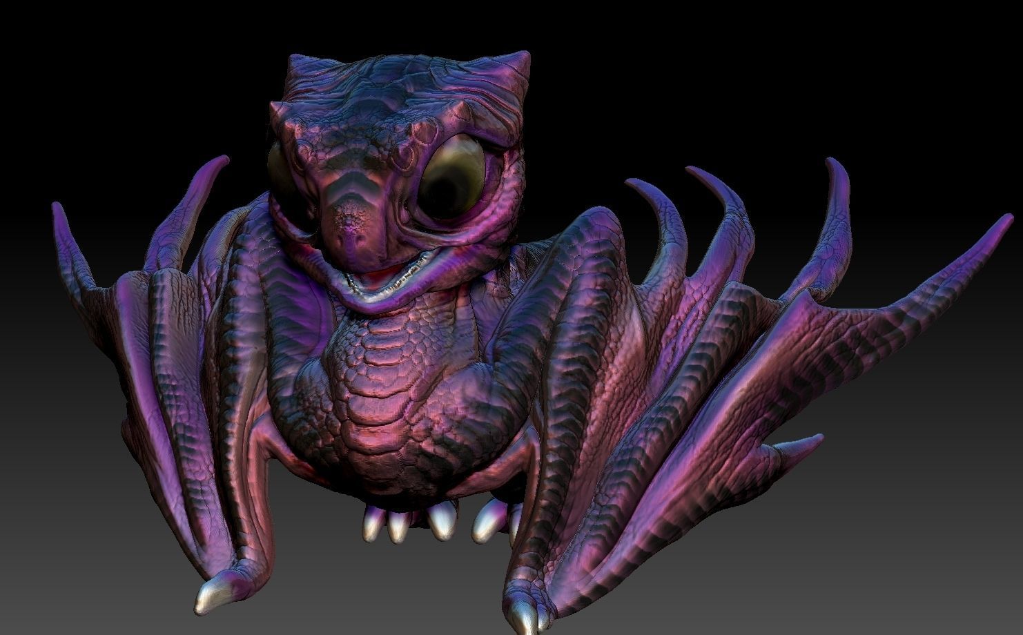 baby dragon for 3d printing 3D print model_12