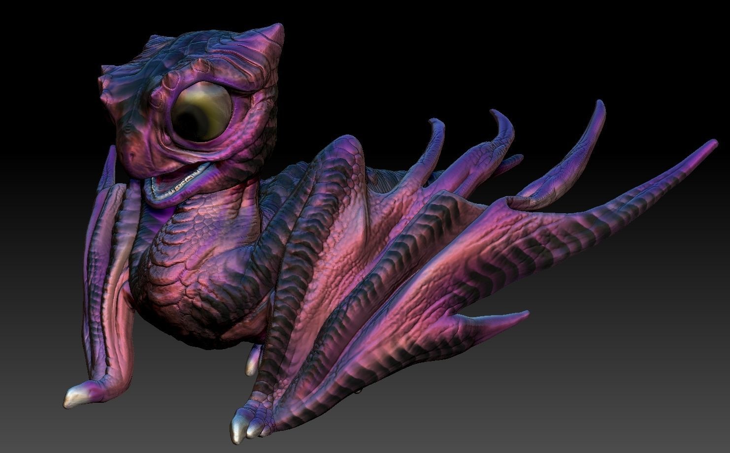 baby dragon for 3d printing 3D print model_10