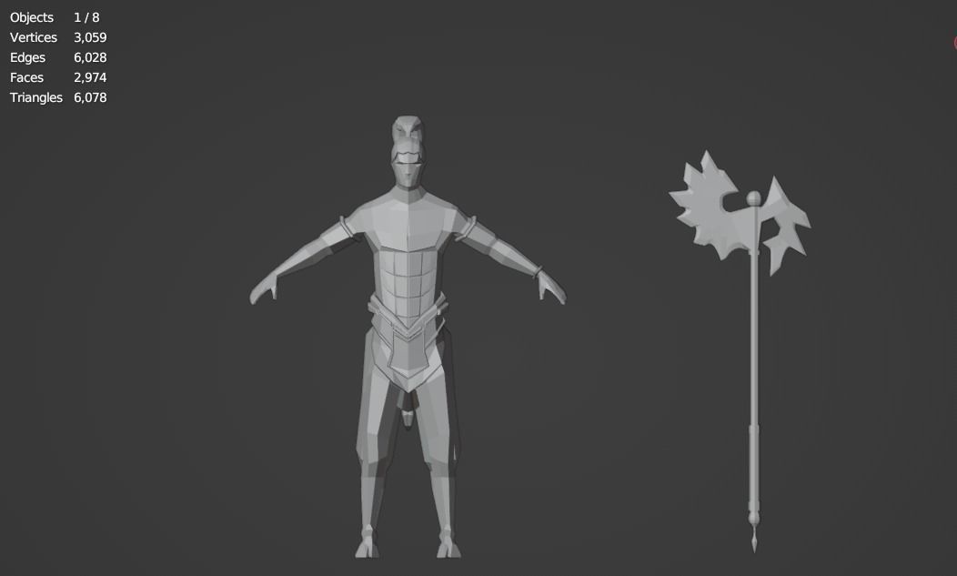Centaur Half-human horse Horseman Rigged Low-poly 3D model_7