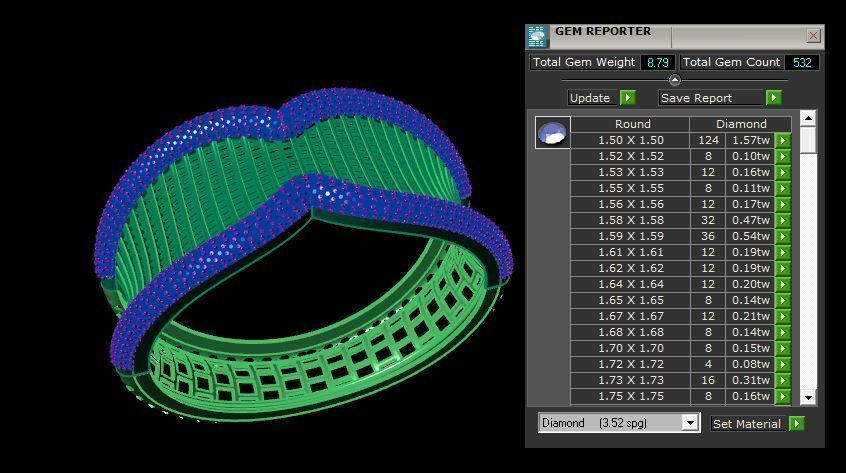 Bracelet 3D print model_4