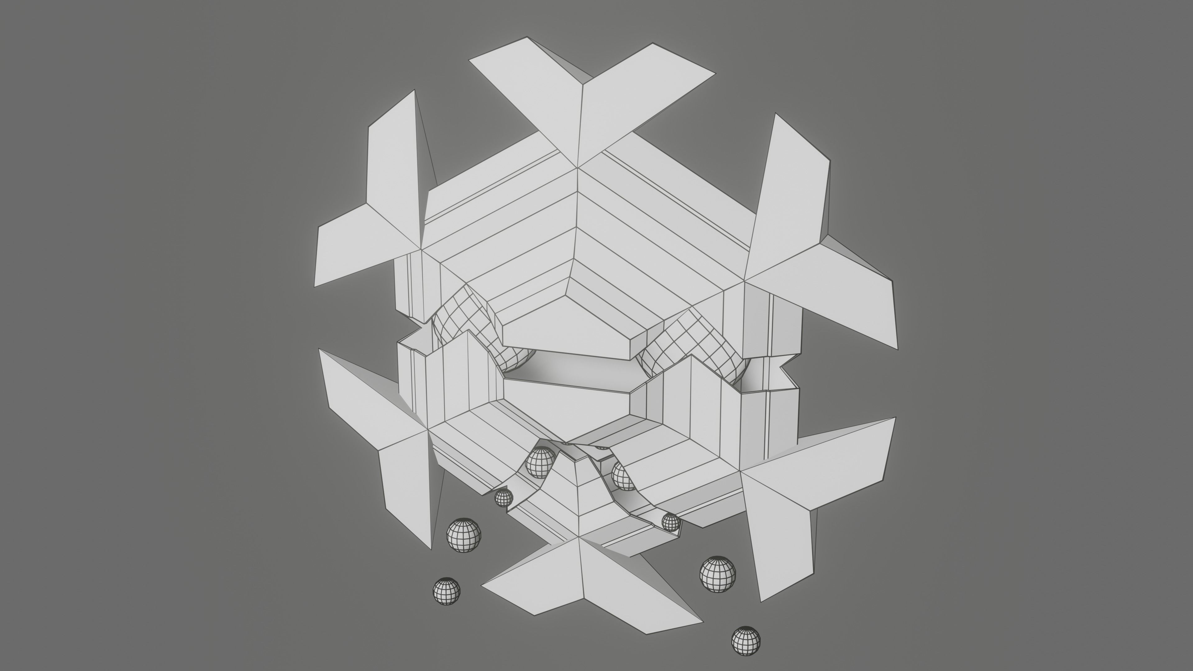 Pokemon Cryogonal  and Shiny version Low-poly 3D model_3