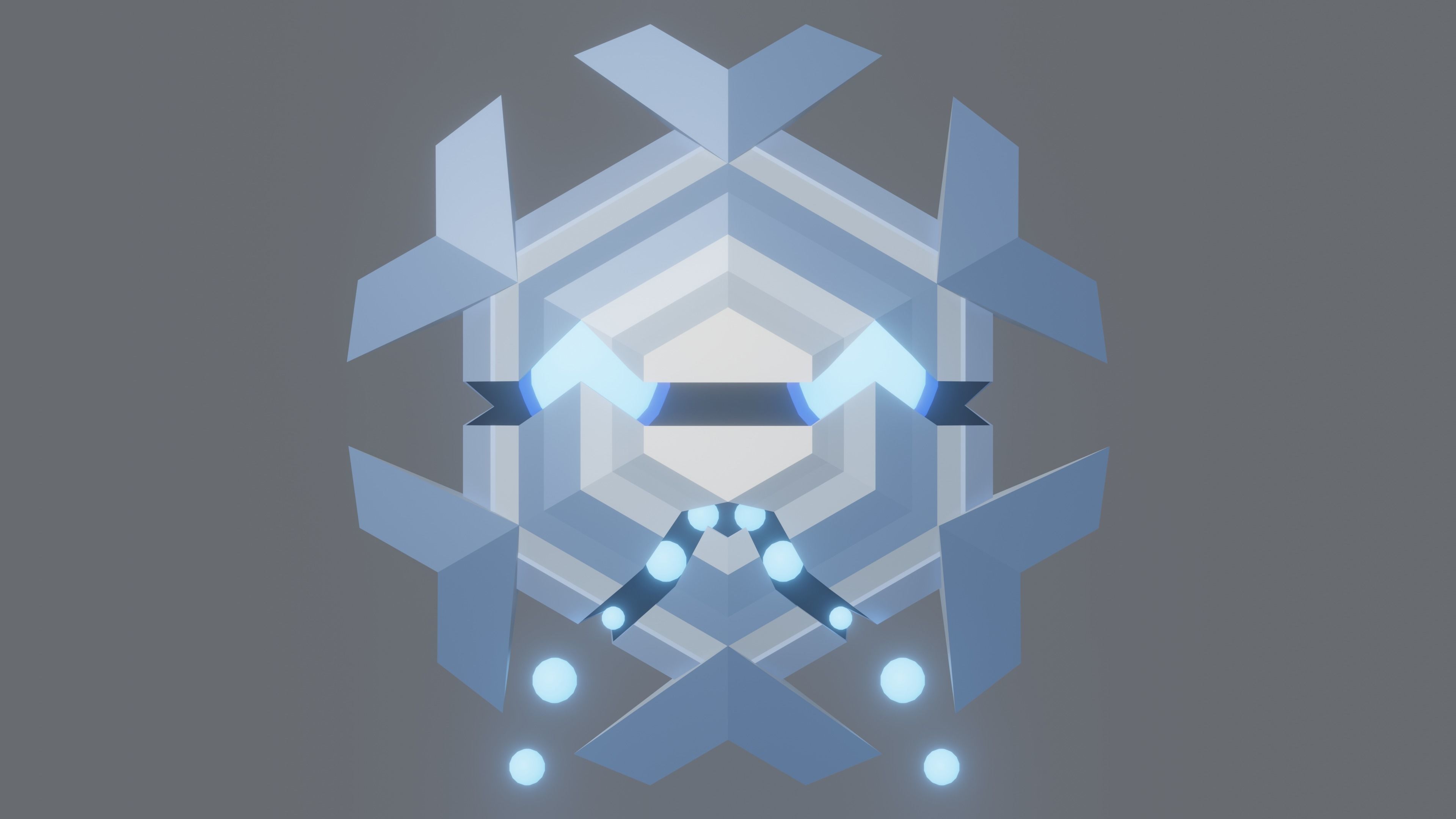 Pokemon Cryogonal  and Shiny version Low-poly 3D model_4