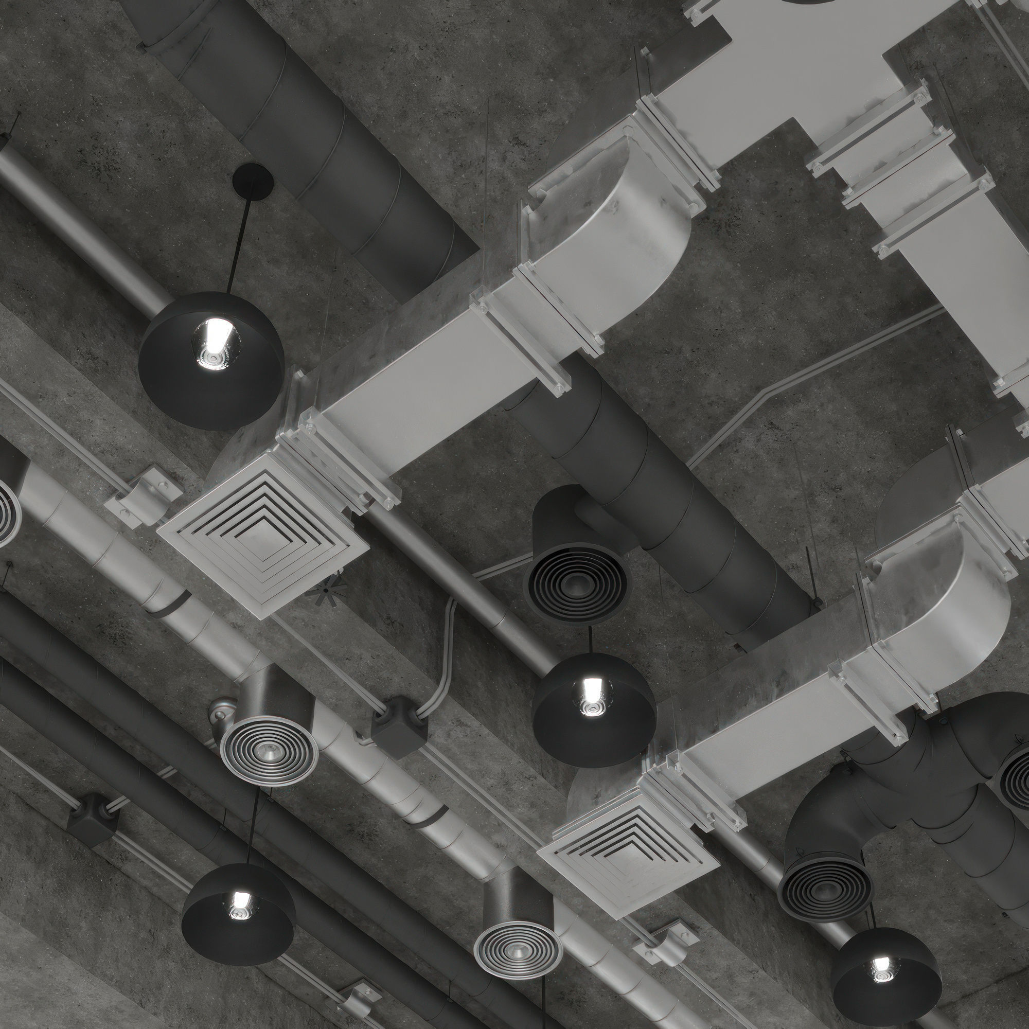 Mechanical Ceiling 3D model_1