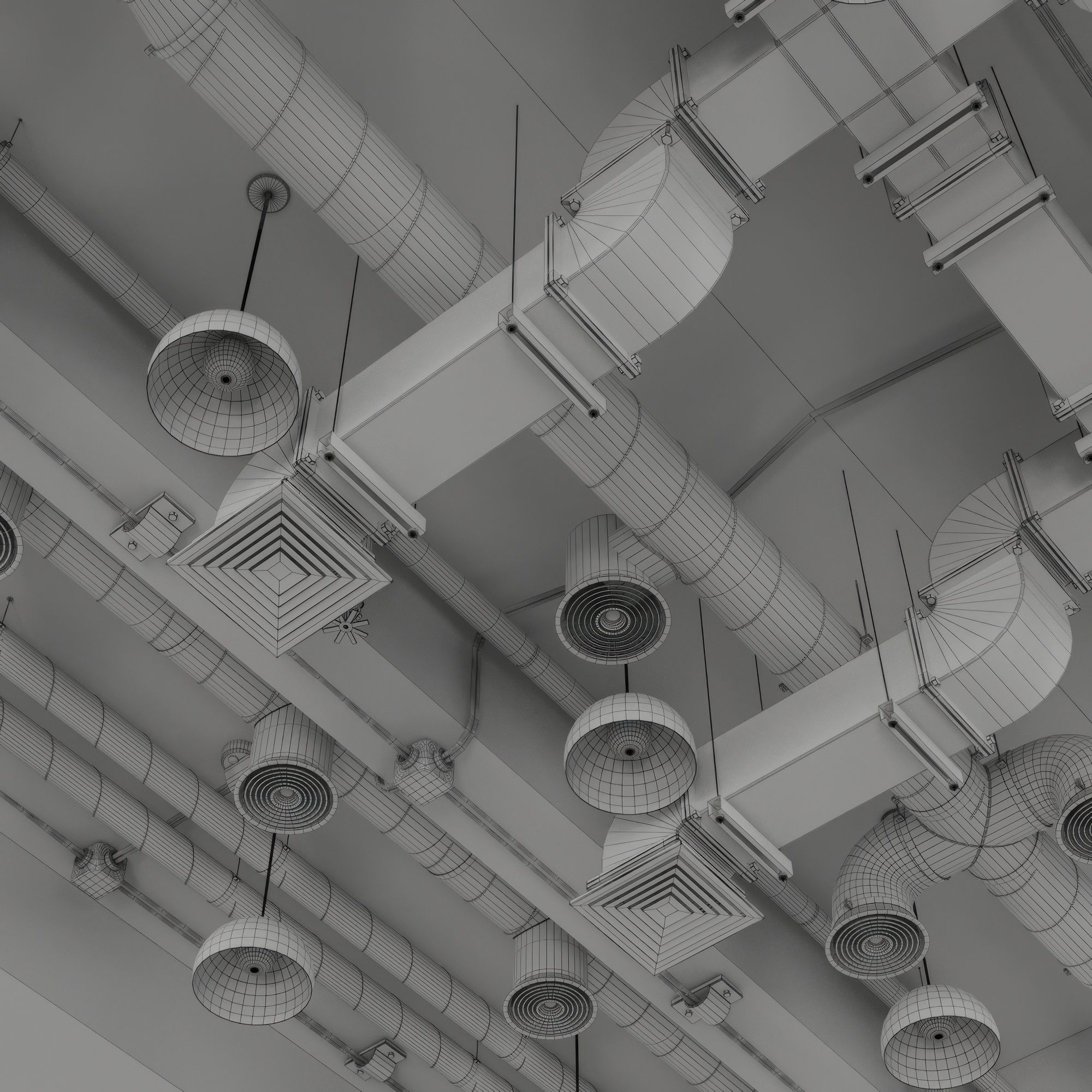 Mechanical Ceiling 3D model_5