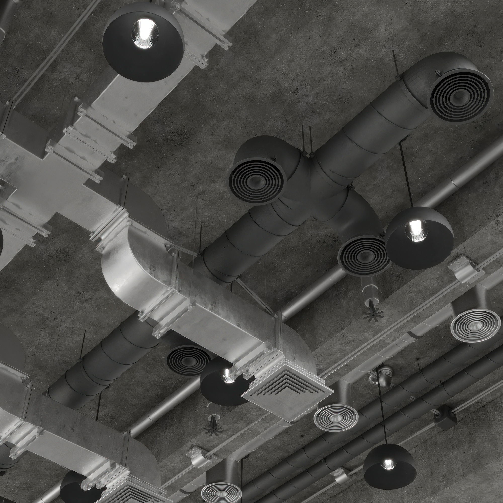 Mechanical Ceiling 3D model_2