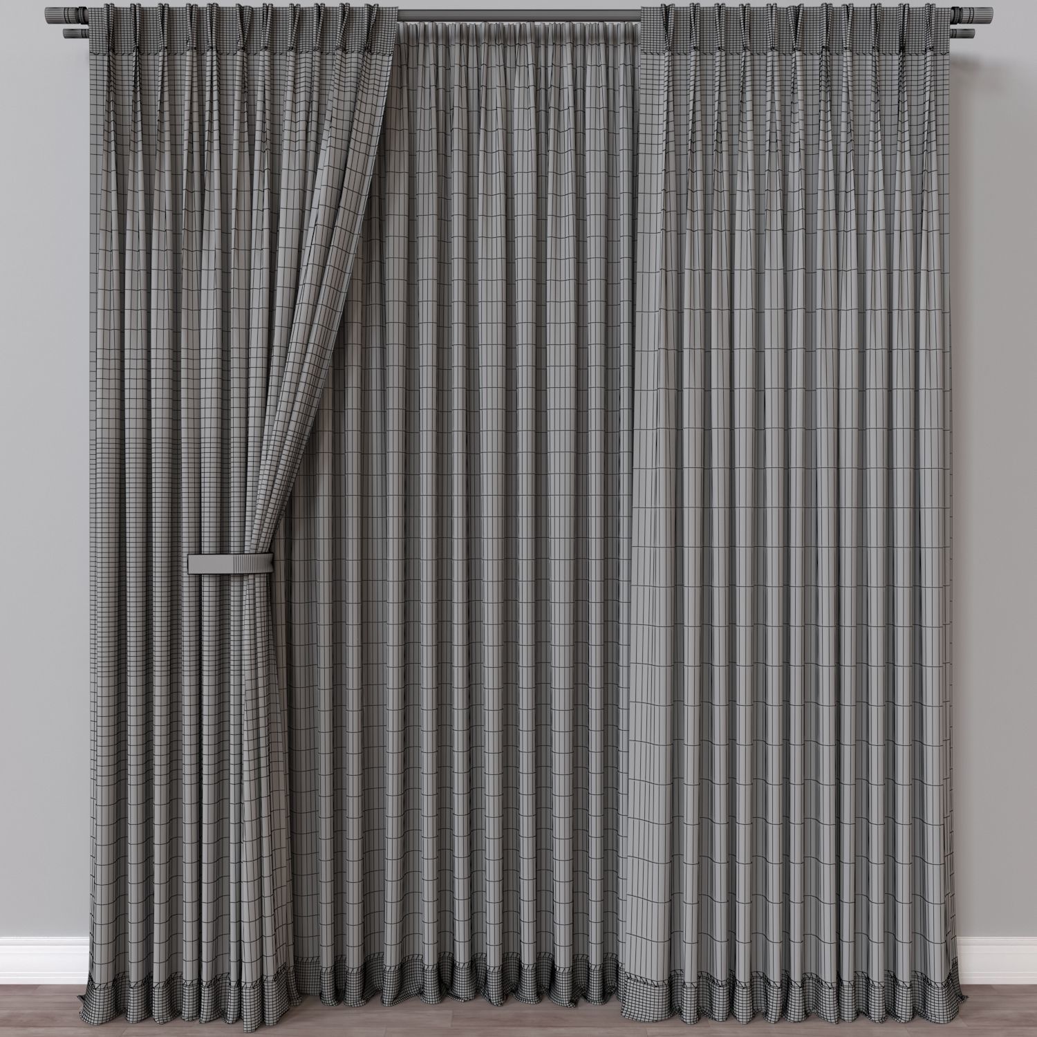 Curtain 1 3D model_3