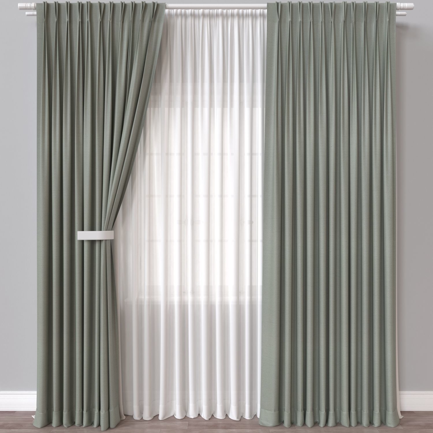 Curtain 1 3D model_4