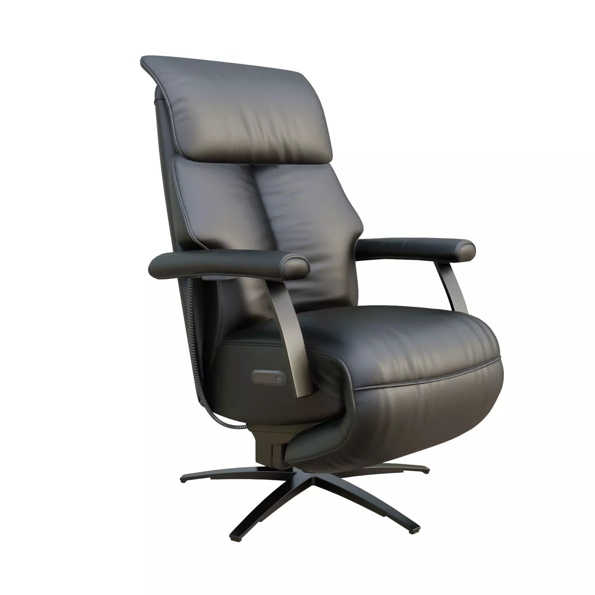 Troesser Relaxsessel 341 Swivel Recliner Chair 3D model