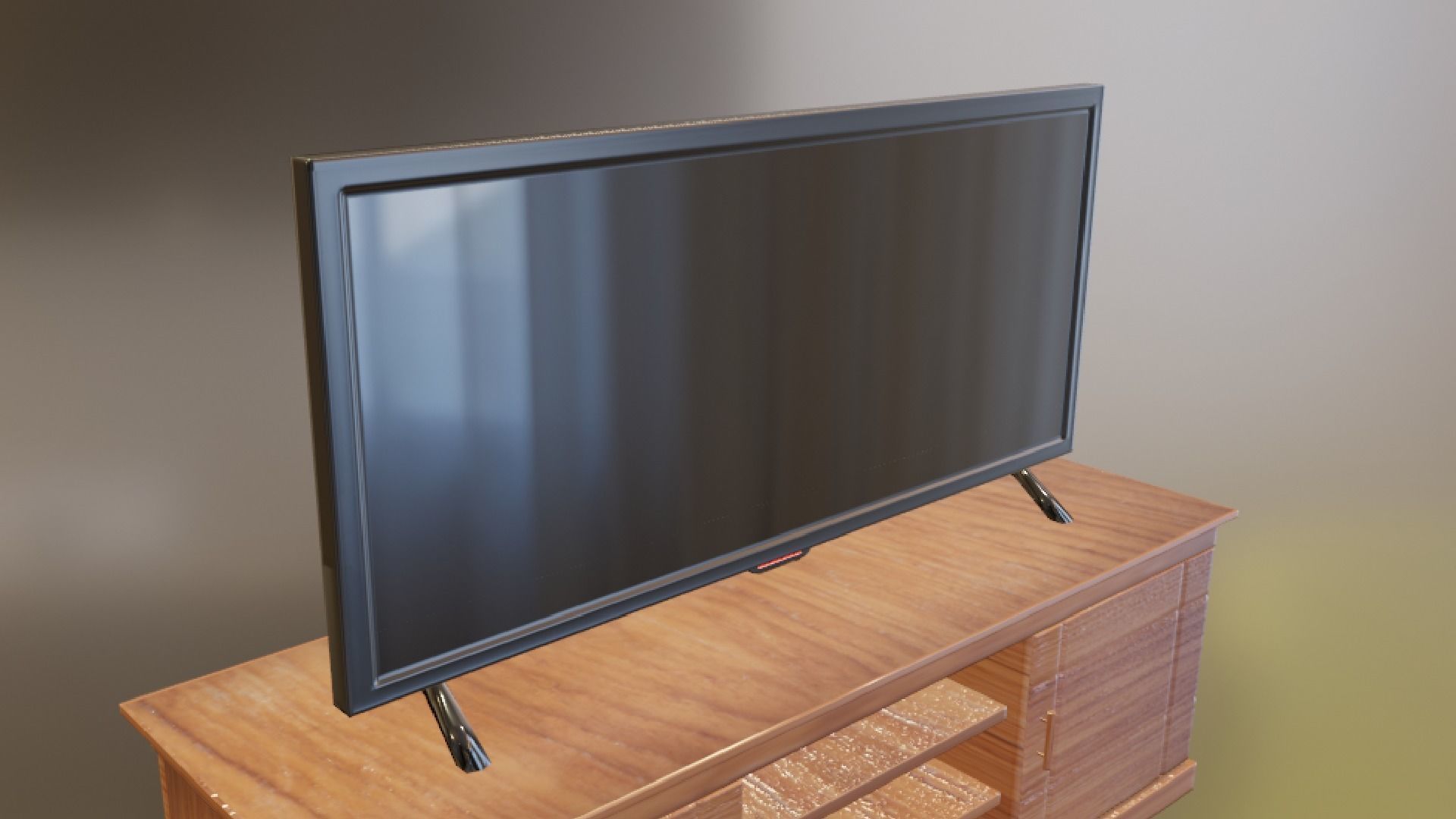Flat Screen TV Low-poly 3D model Low-poly 3D model_15