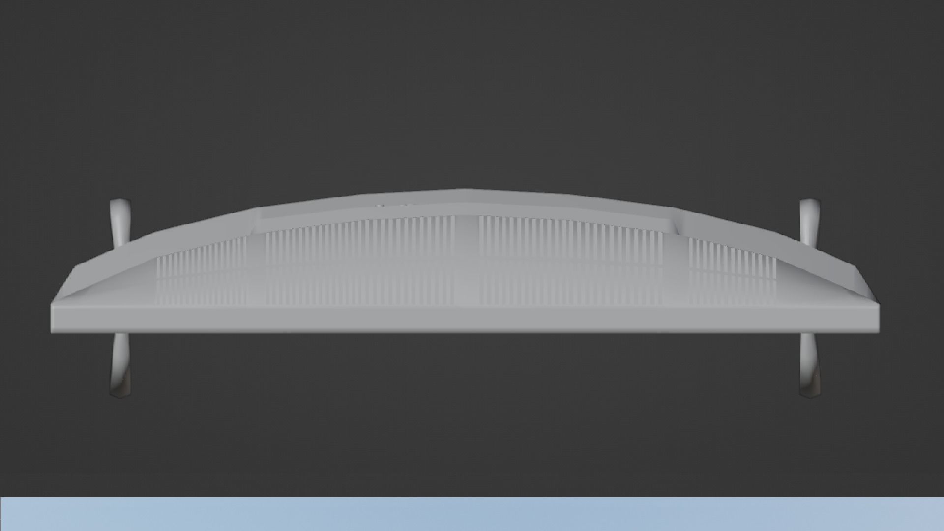 Flat Screen TV Low-poly 3D model Low-poly 3D model_32