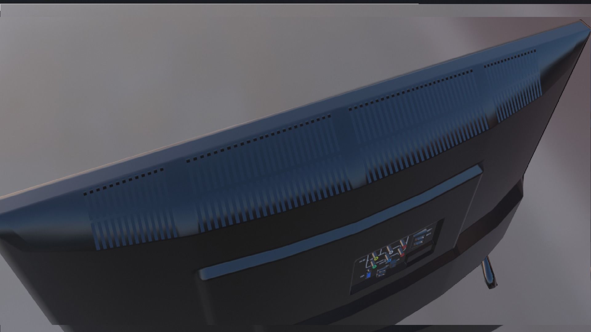 Flat Screen TV Low-poly 3D model Low-poly 3D model_25