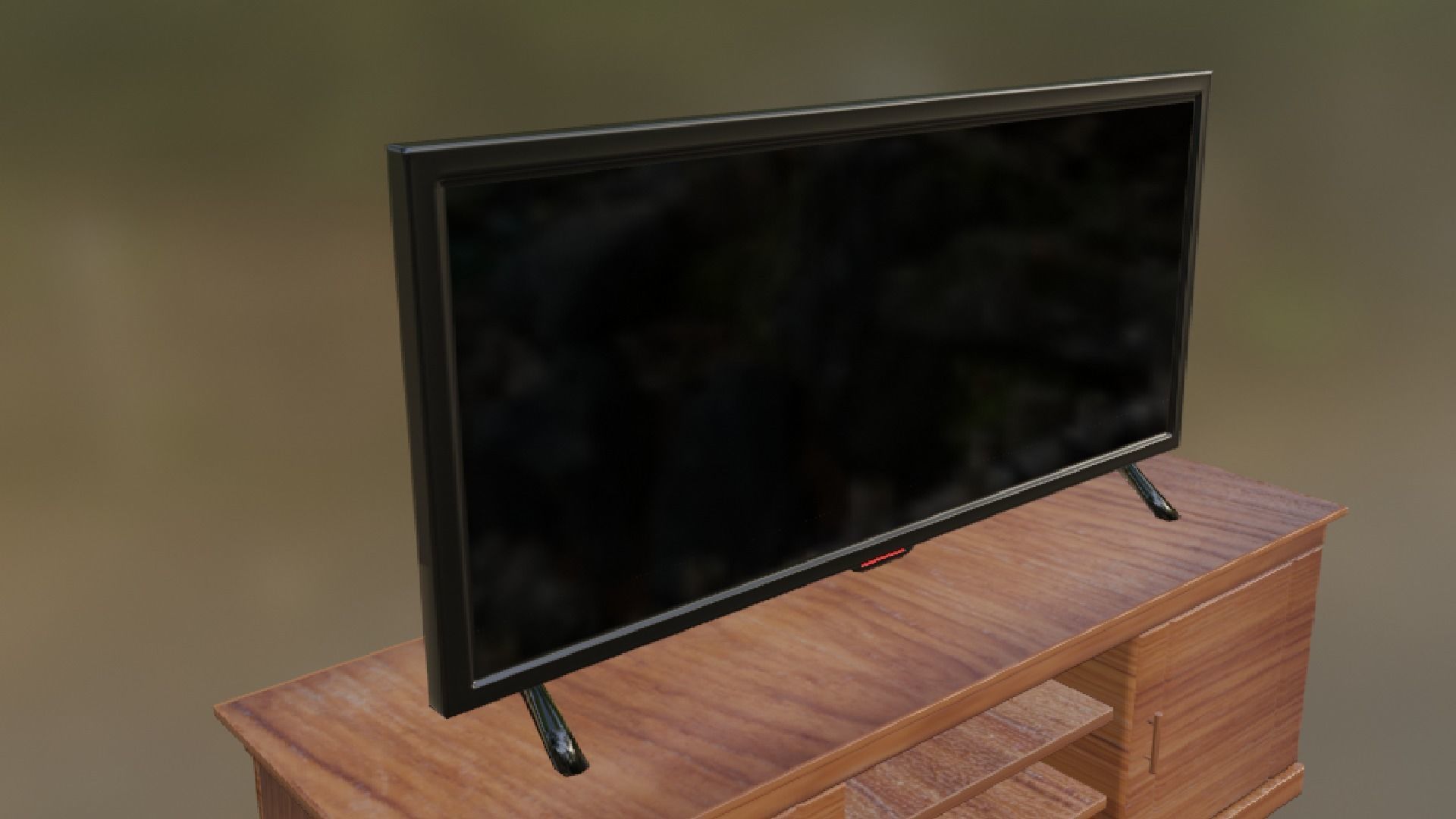 Flat Screen TV Low-poly 3D model Low-poly 3D model_18