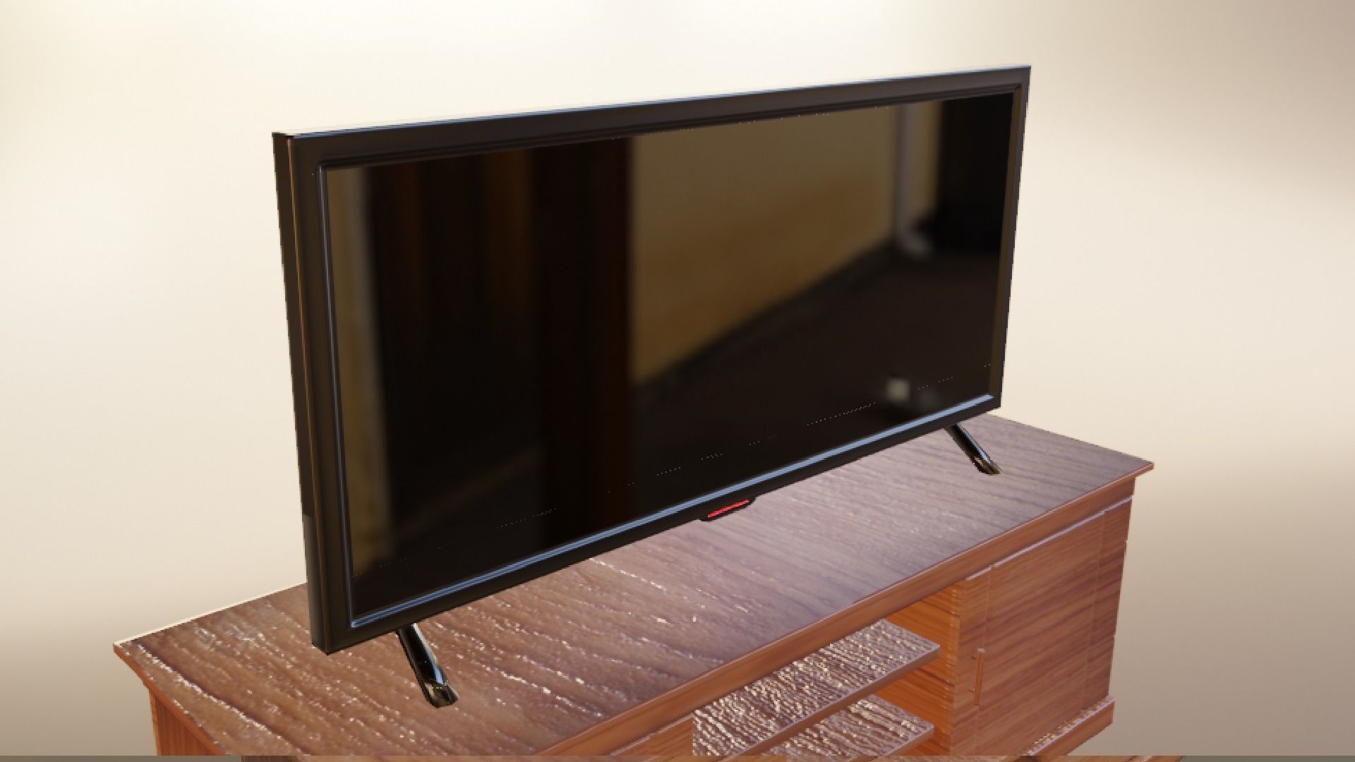 Flat Screen TV Low-poly 3D model Low-poly 3D model_16