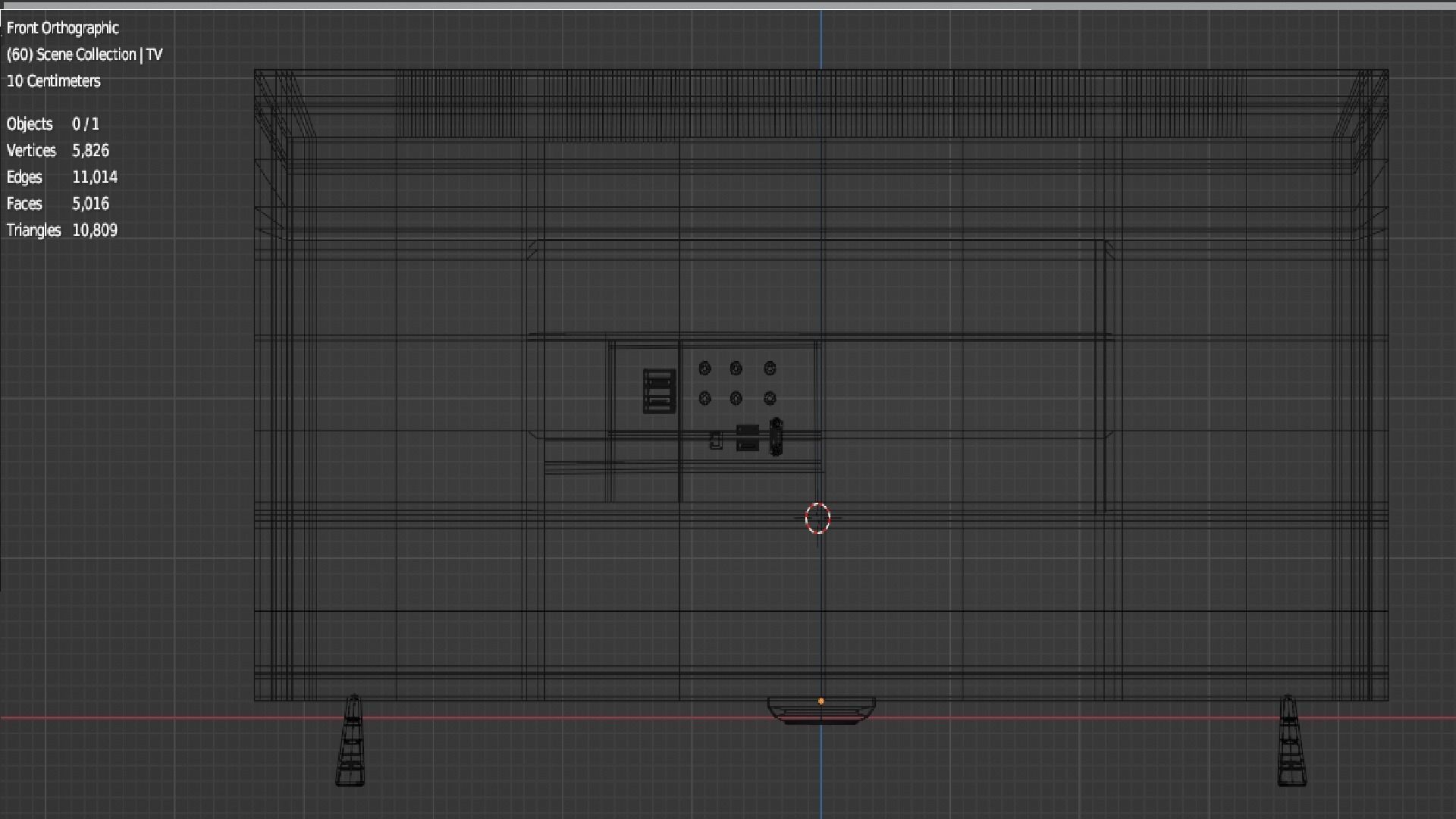 Flat Screen TV Low-poly 3D model Low-poly 3D model_38