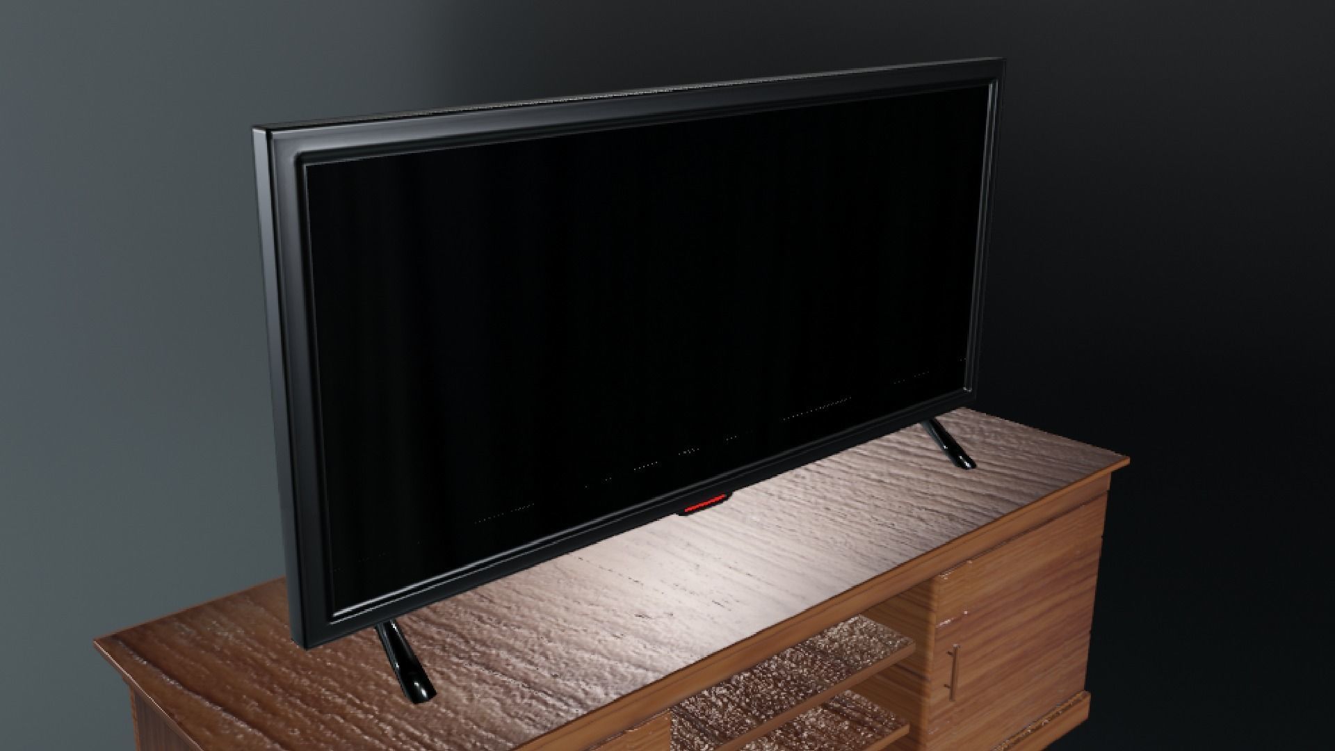 Flat Screen TV Low-poly 3D model Low-poly 3D model_12