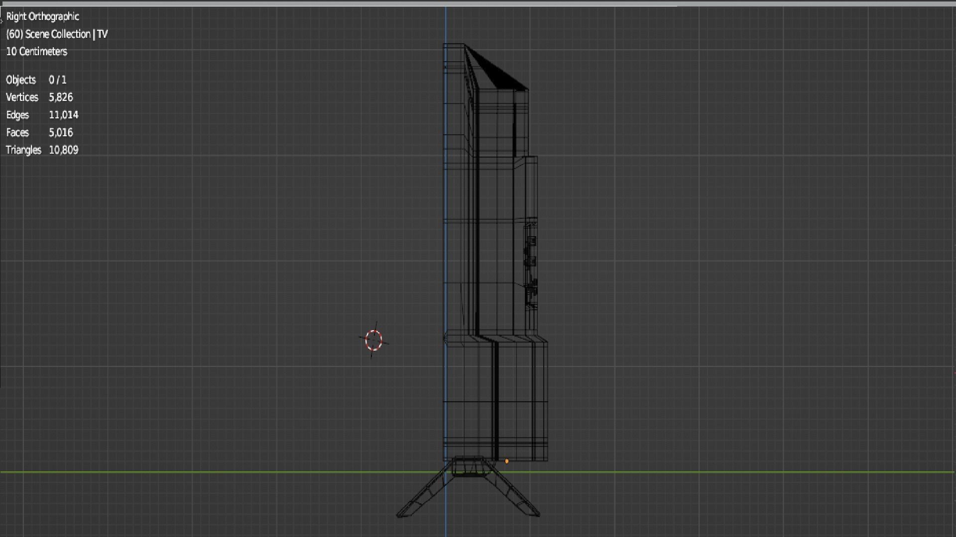 Flat Screen TV Low-poly 3D model Low-poly 3D model_40