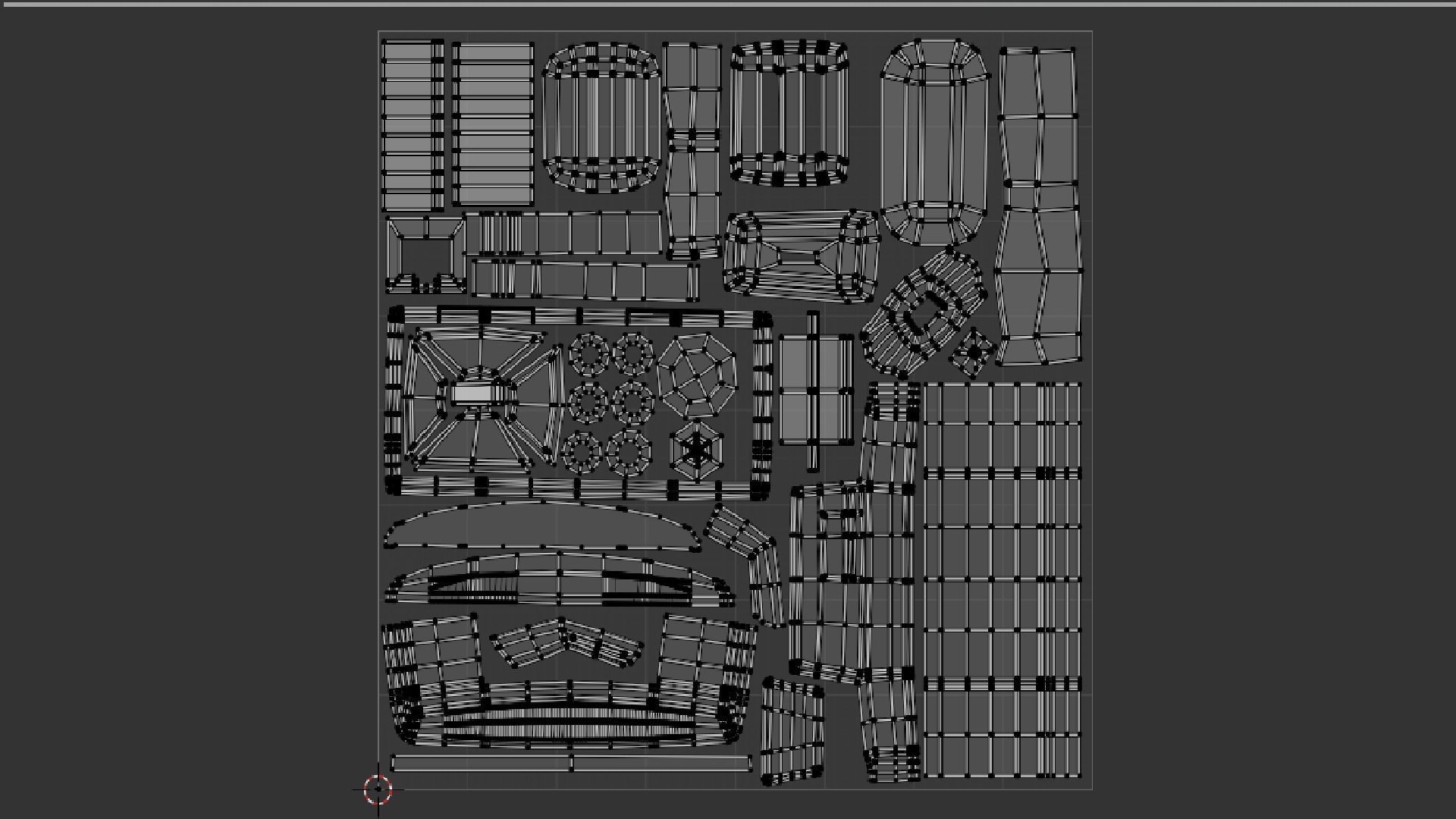 Flat Screen TV Low-poly 3D model Low-poly 3D model_41