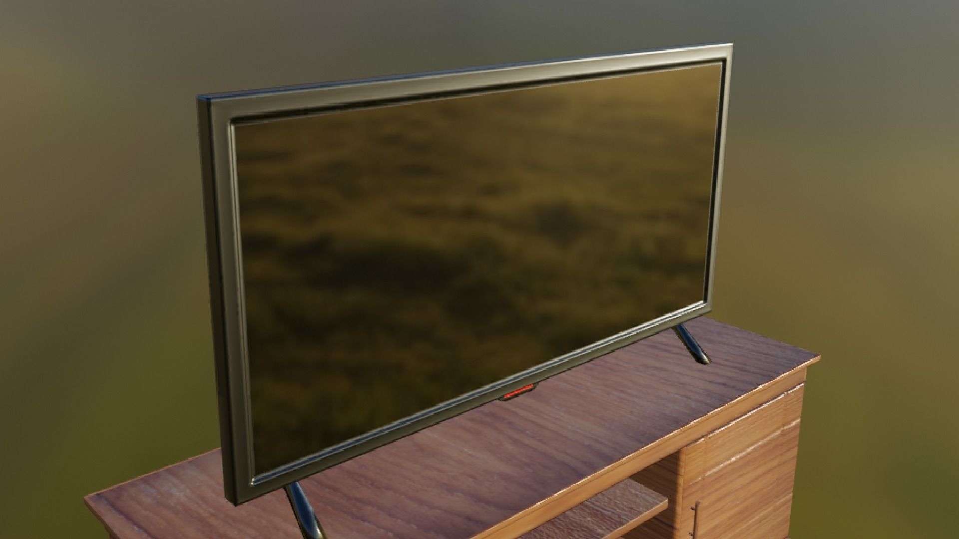 Flat Screen TV Low-poly 3D model Low-poly 3D model_13