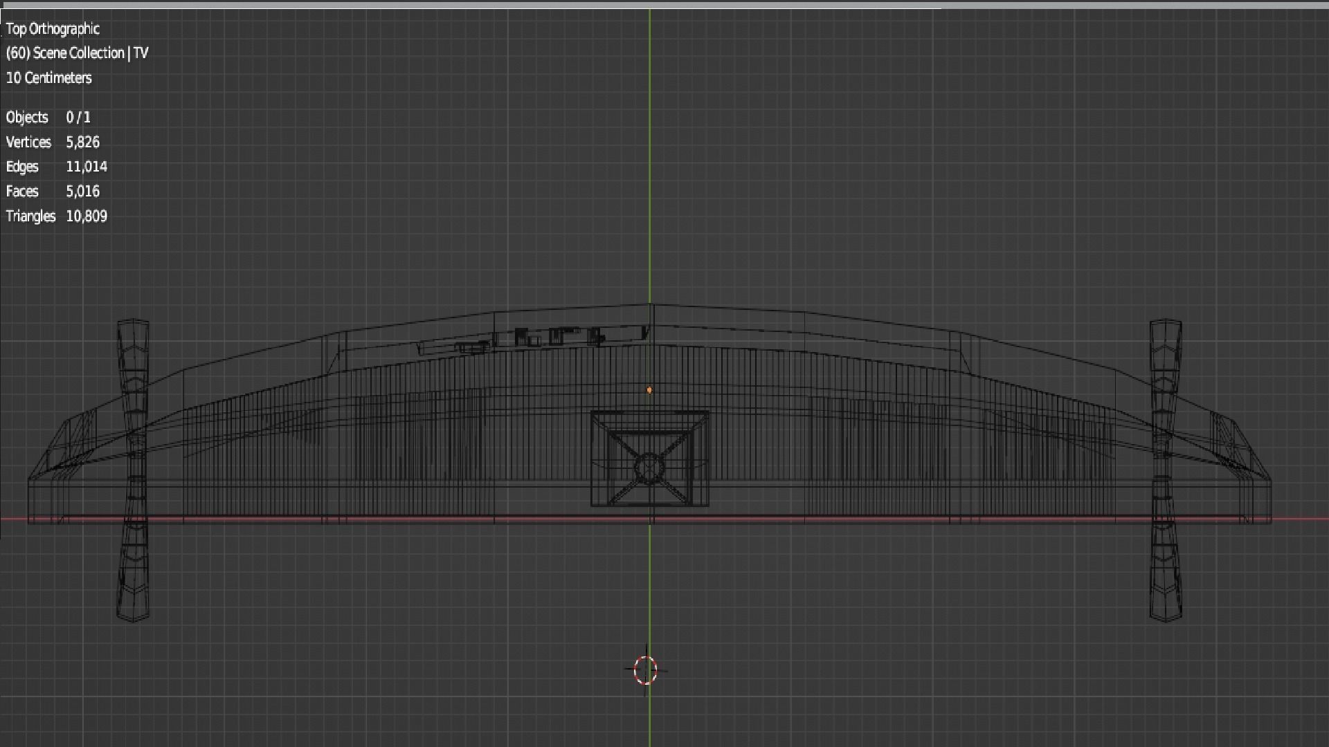 Flat Screen TV Low-poly 3D model Low-poly 3D model_39