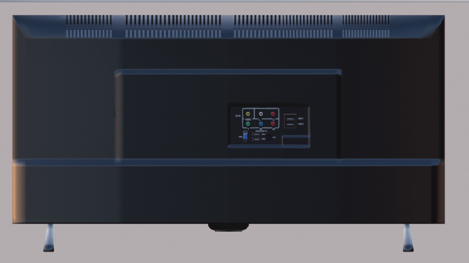 Flat Screen TV Low-poly 3D model Low-poly 3D model_20