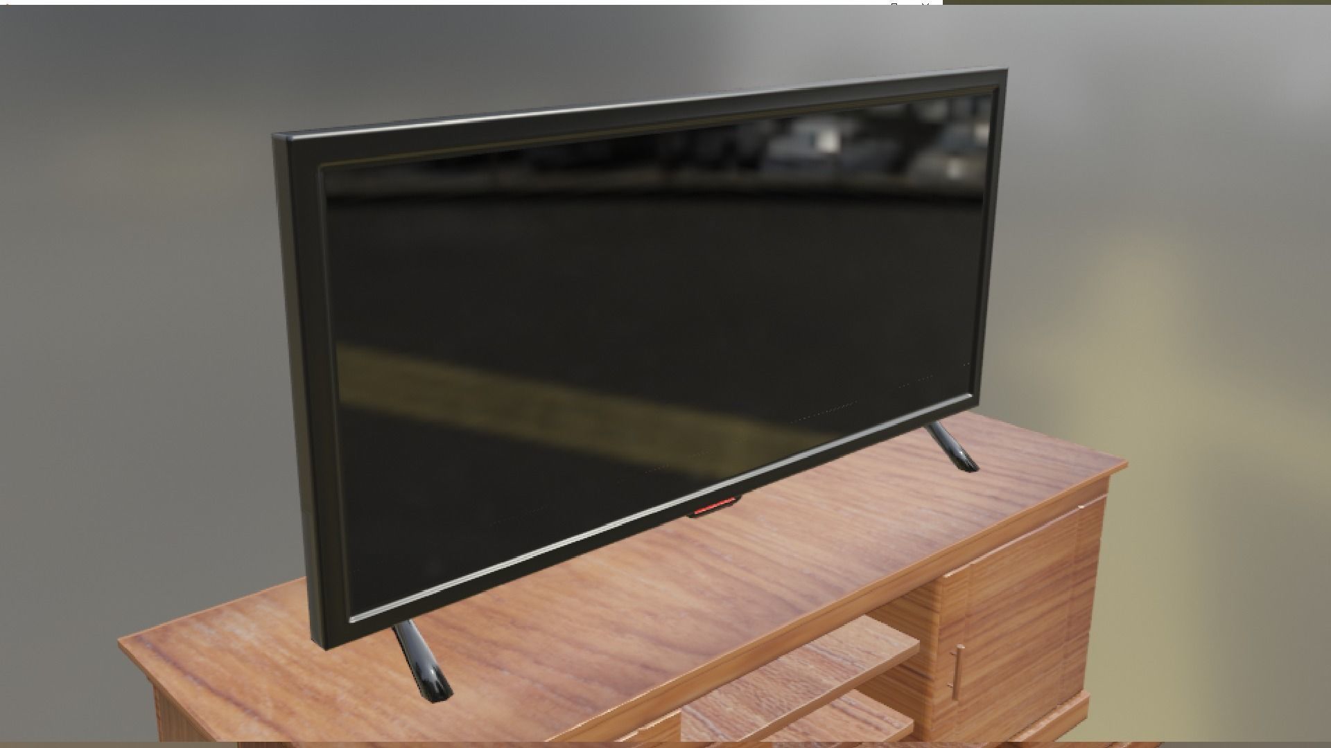 Flat Screen TV Low-poly 3D model Low-poly 3D model_17